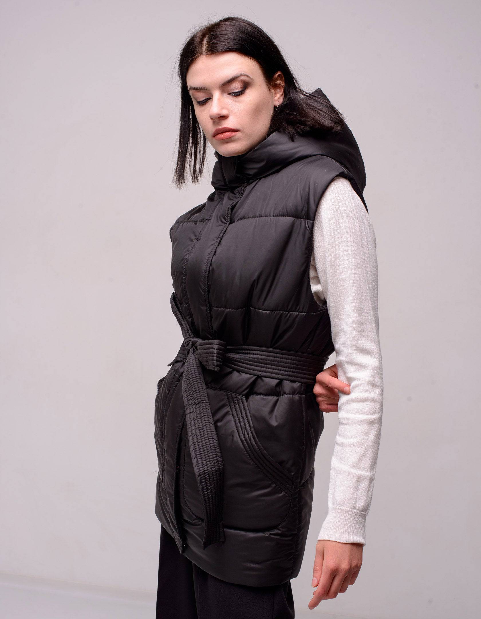 Безрукавка жіноча довга під пояс - Wear Me
