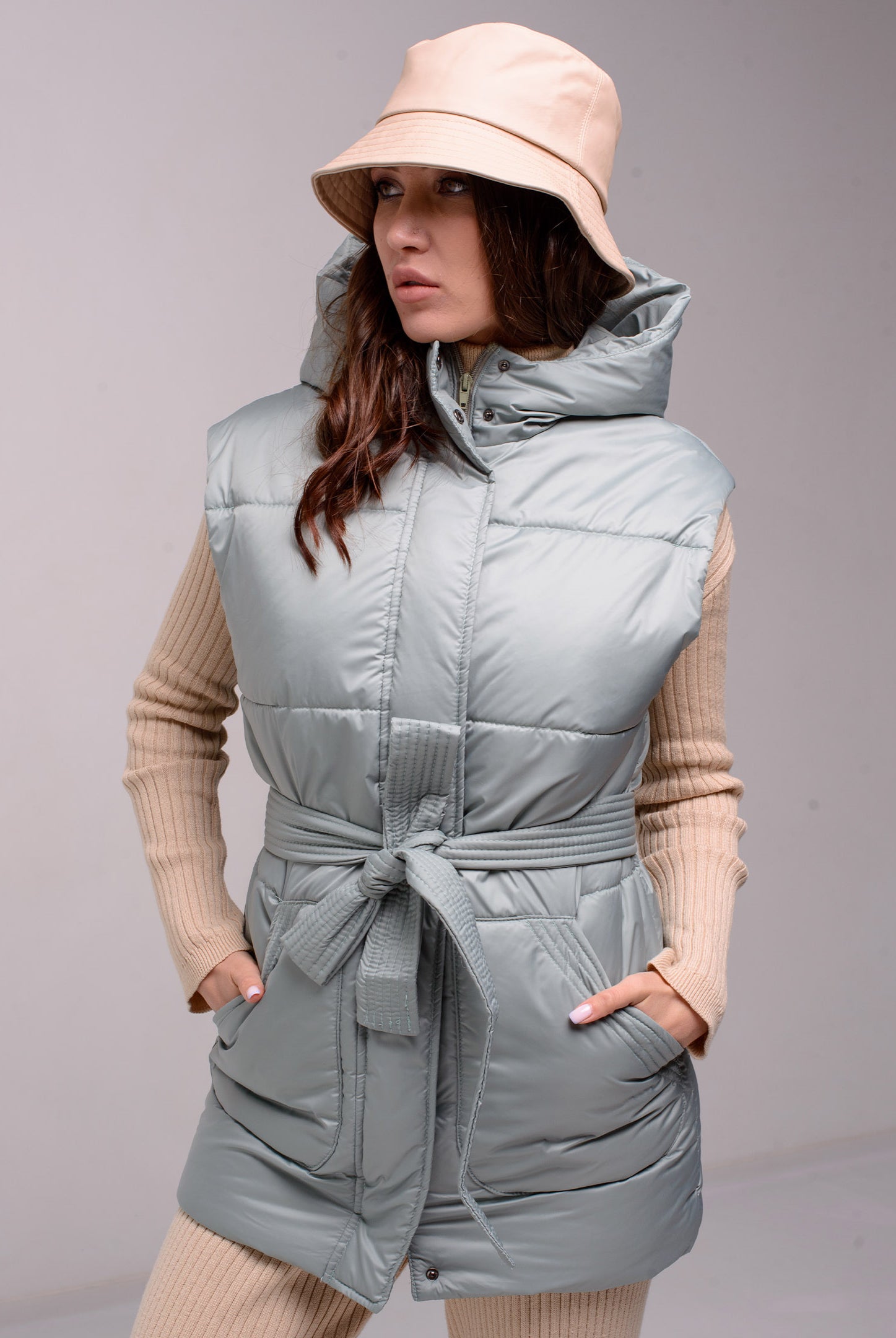 Безрукавка жіноча довга під пояс - Wear Me