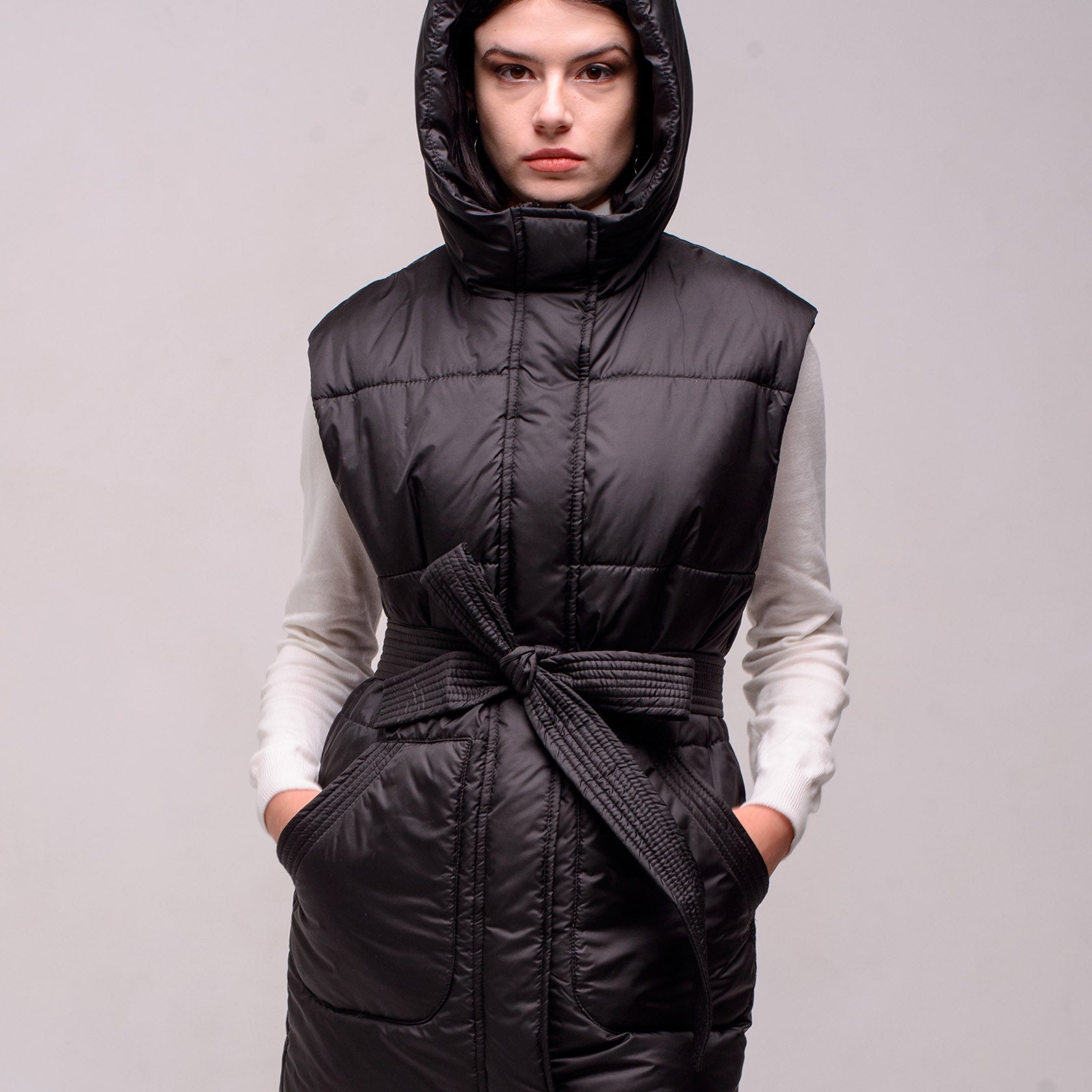 Безрукавка жіноча довга під пояс - Wear Me