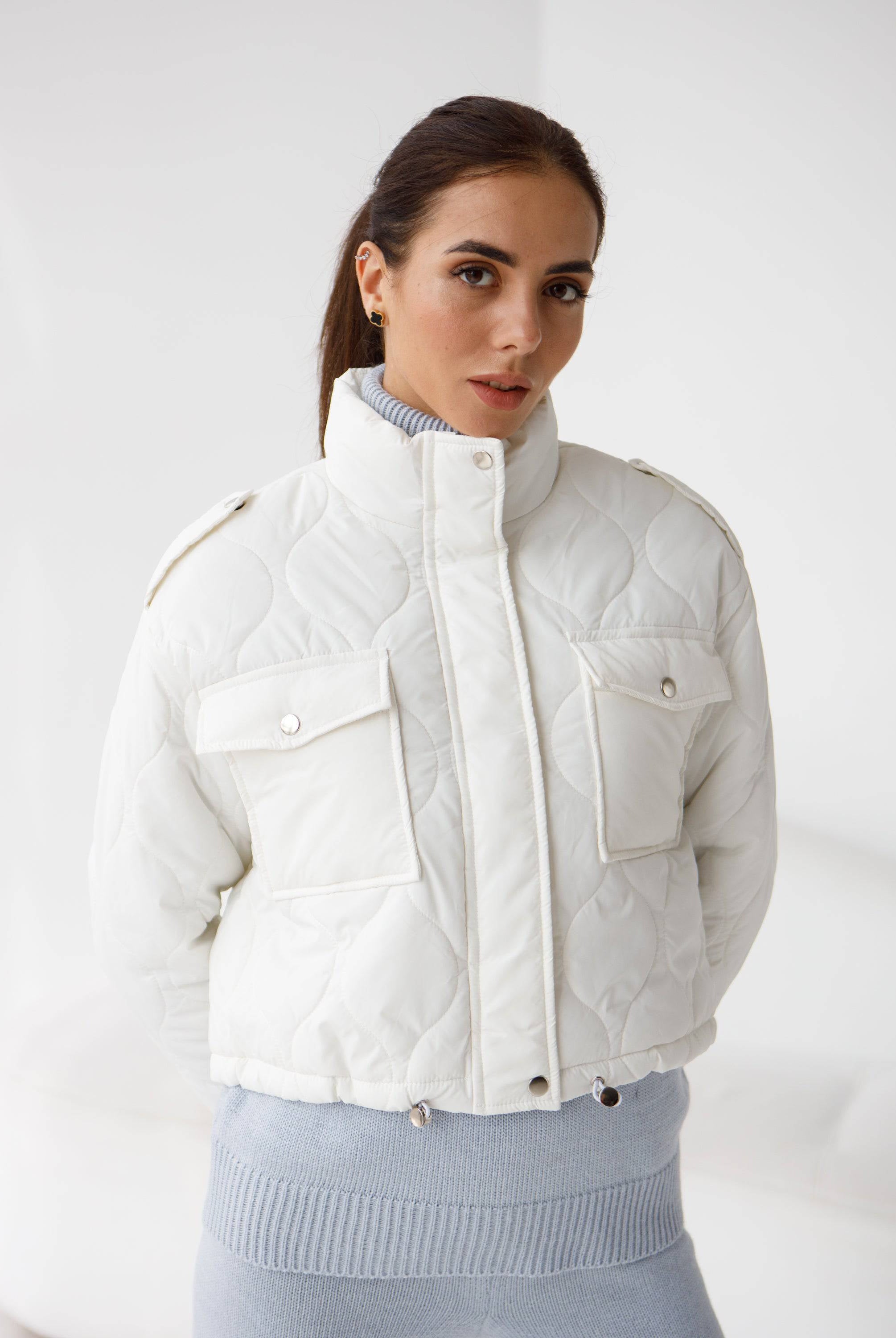 Куртка вкорочена з куліскою по низу - Wear Me