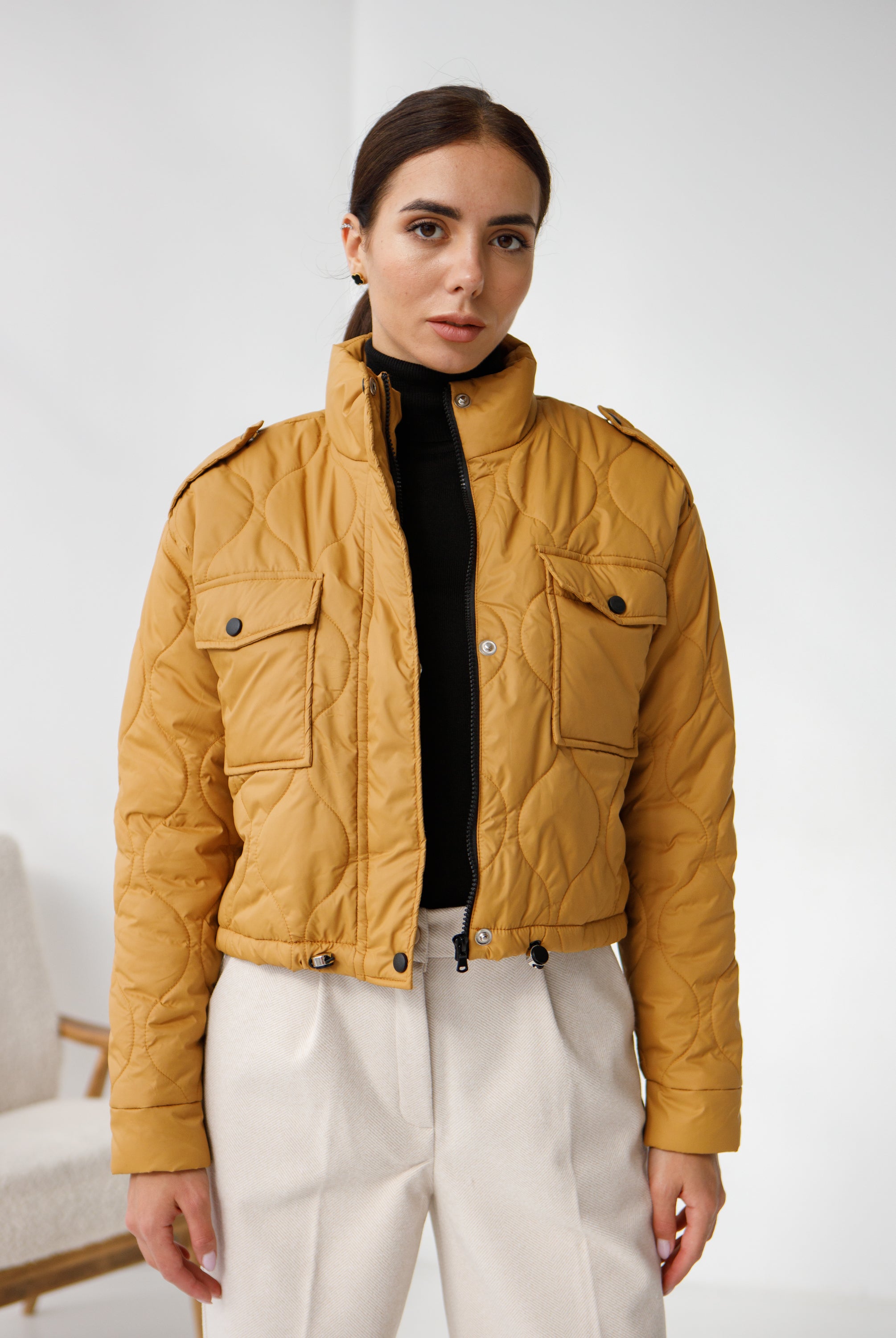 Куртка вкорочена з куліскою по низу - Wear Me