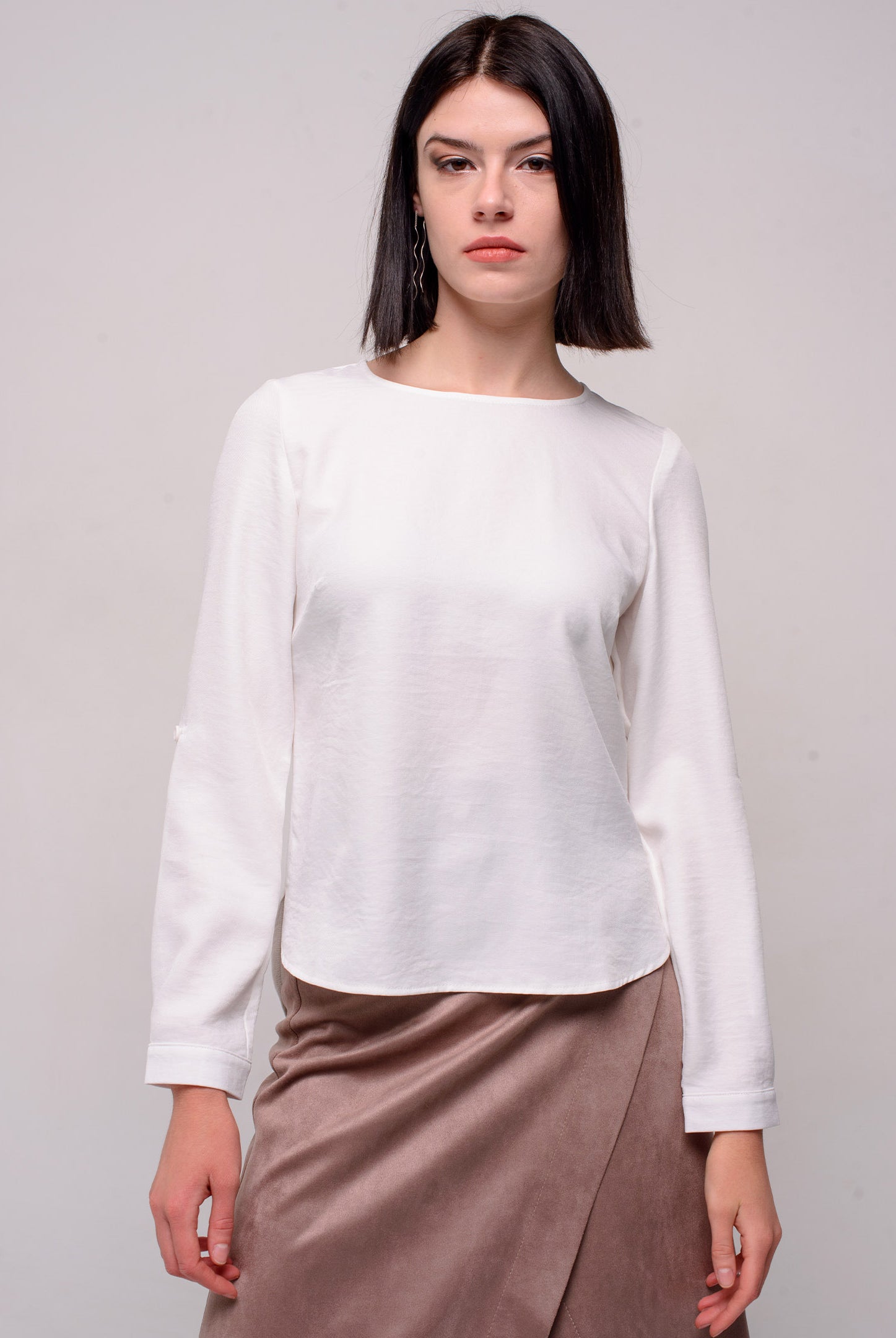 Блуза жіноча класична база довгий рукав - Wear Me