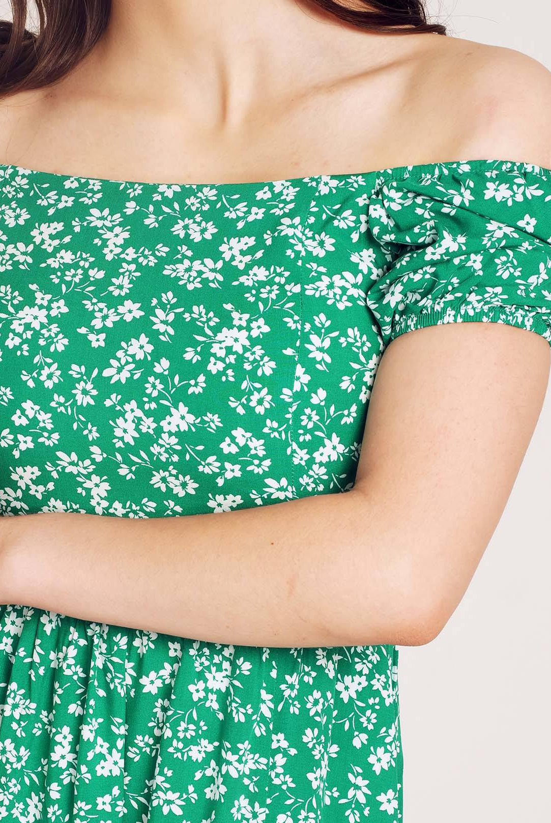 Сукня жіноча короткий рукав з розрізами штапель - Wear Me