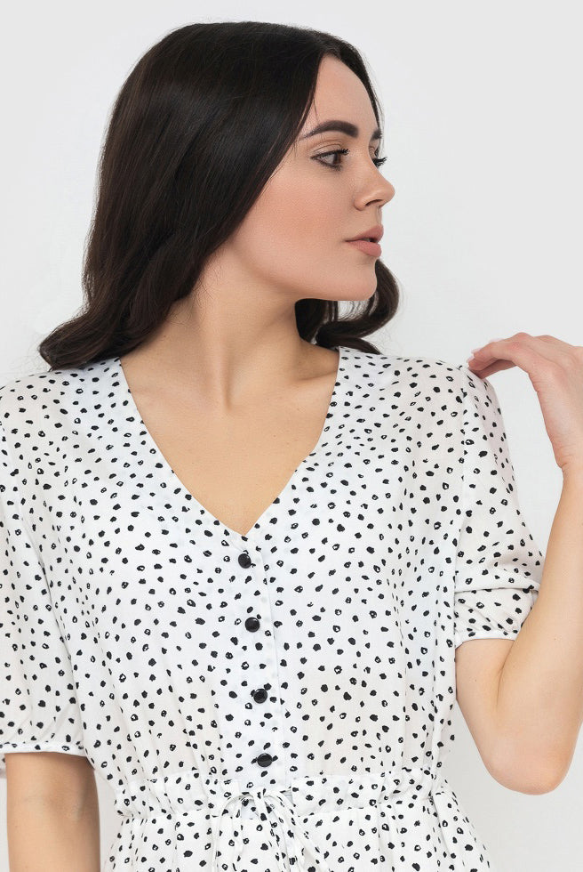Сукня жіноча короткий рукав штапель - Wear Me