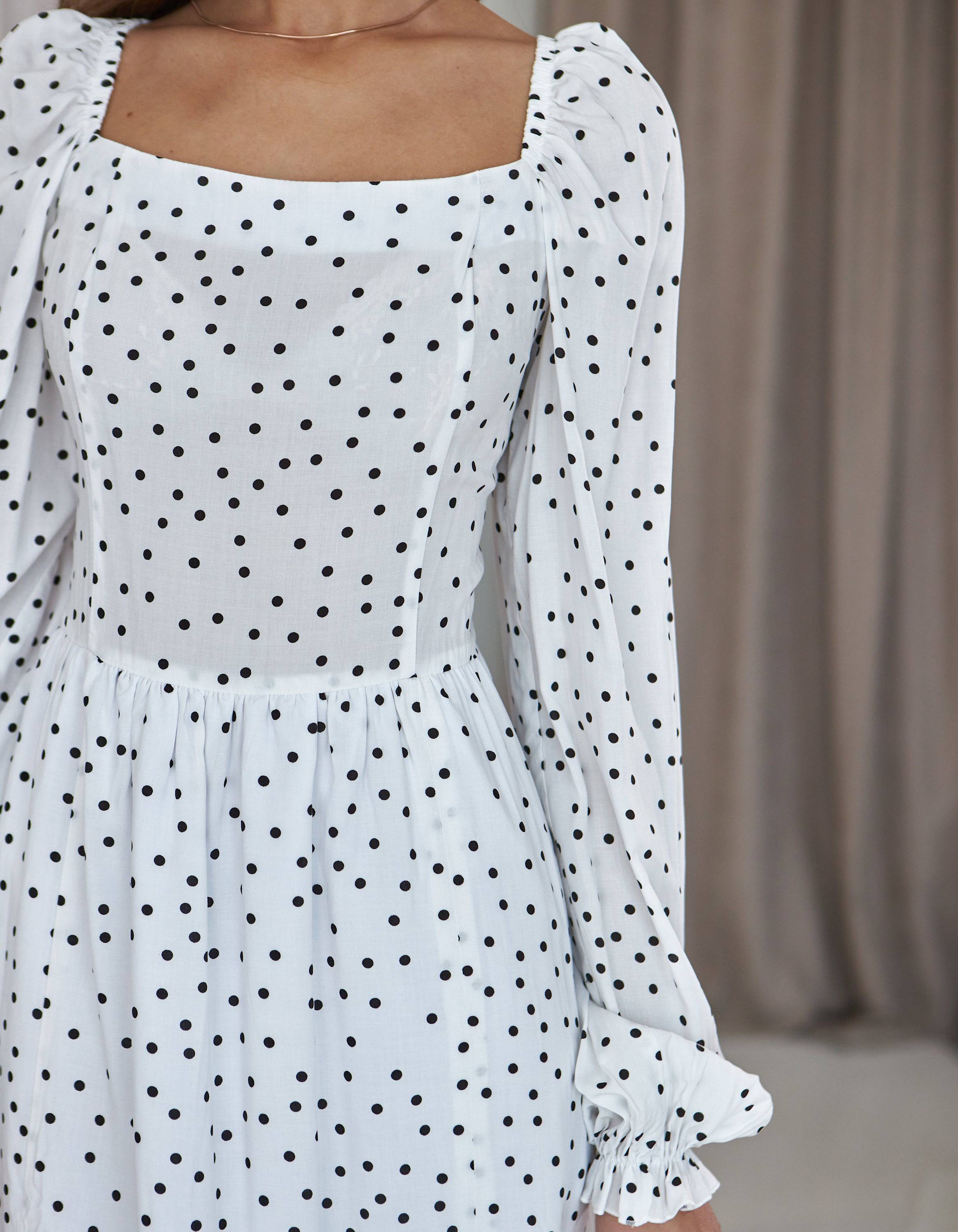 Сукня мiдi з розрiзом та довгим рукавом - Wear Me