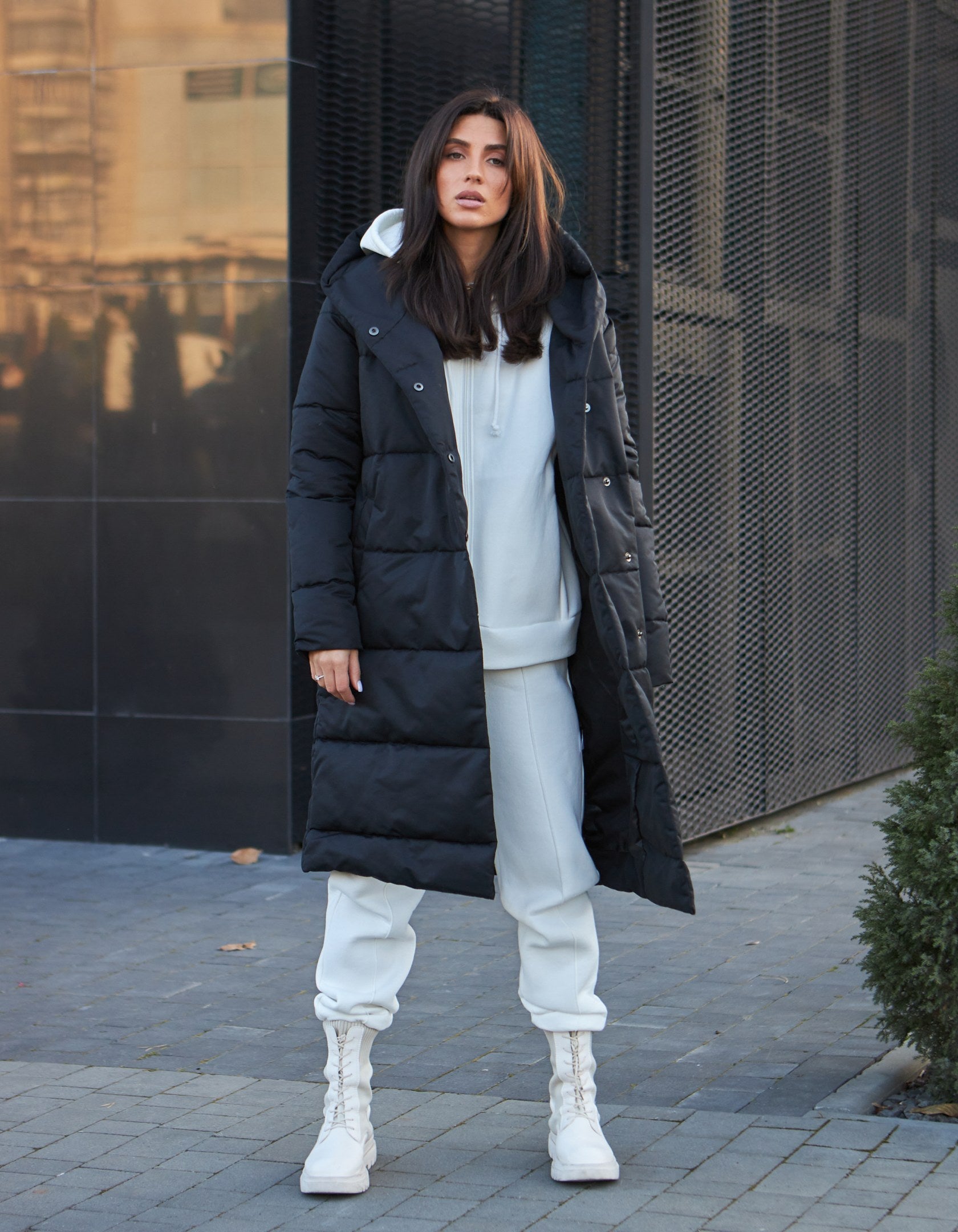 Пальто пуховик на кнопках - Wear Me