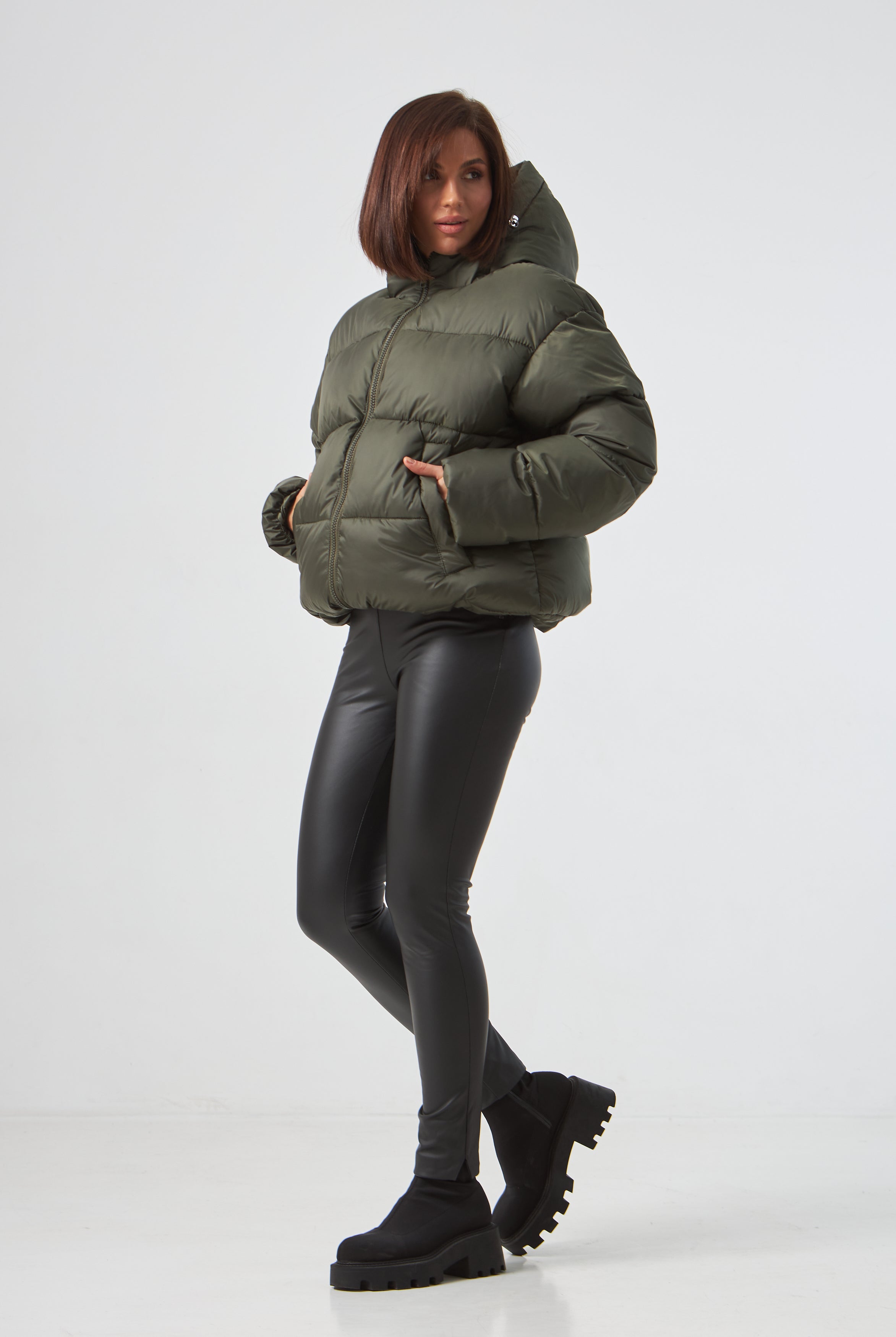 Куртка пуховик вкорочена на блискавці - Wear Me
