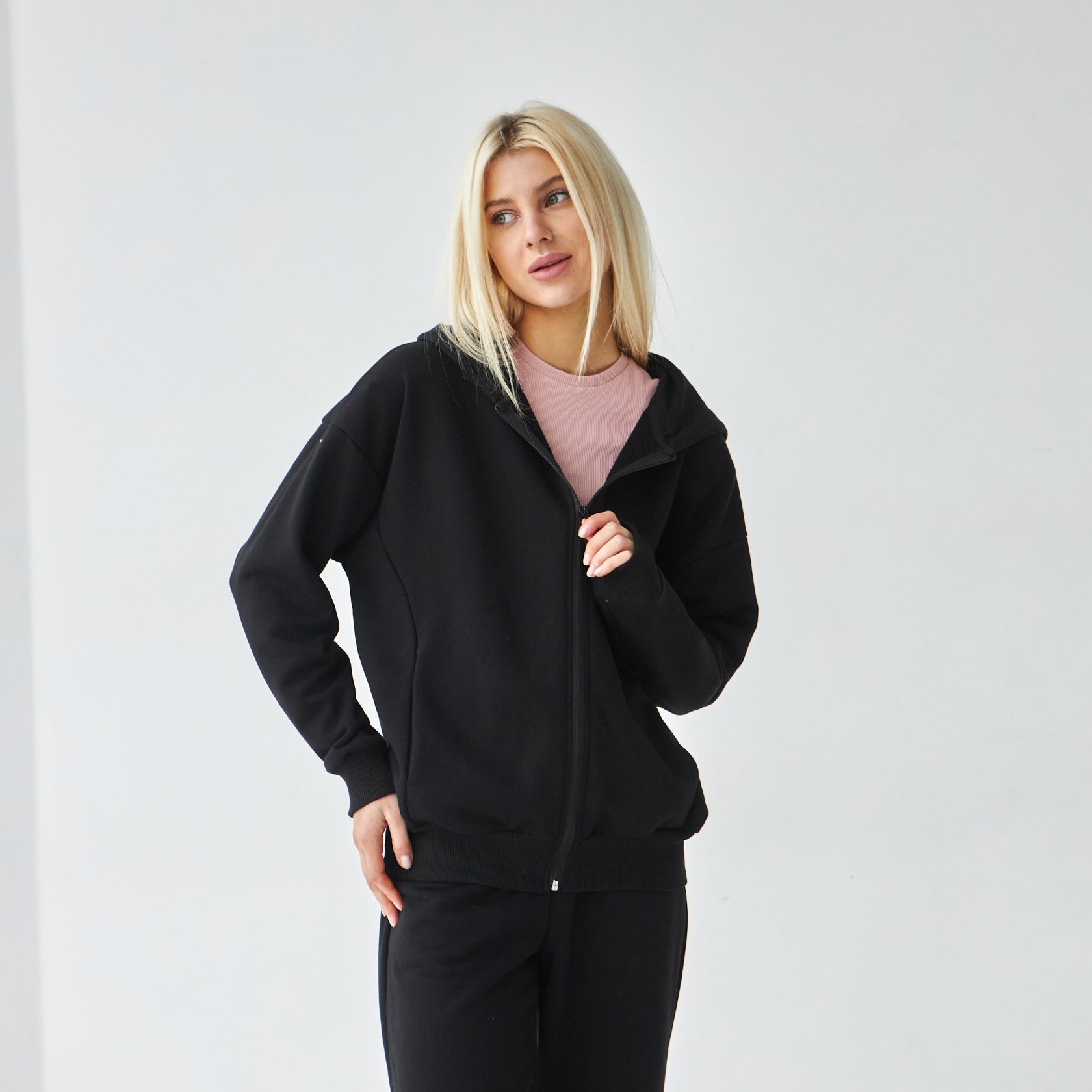 Худі на блискавці з трьохнитки