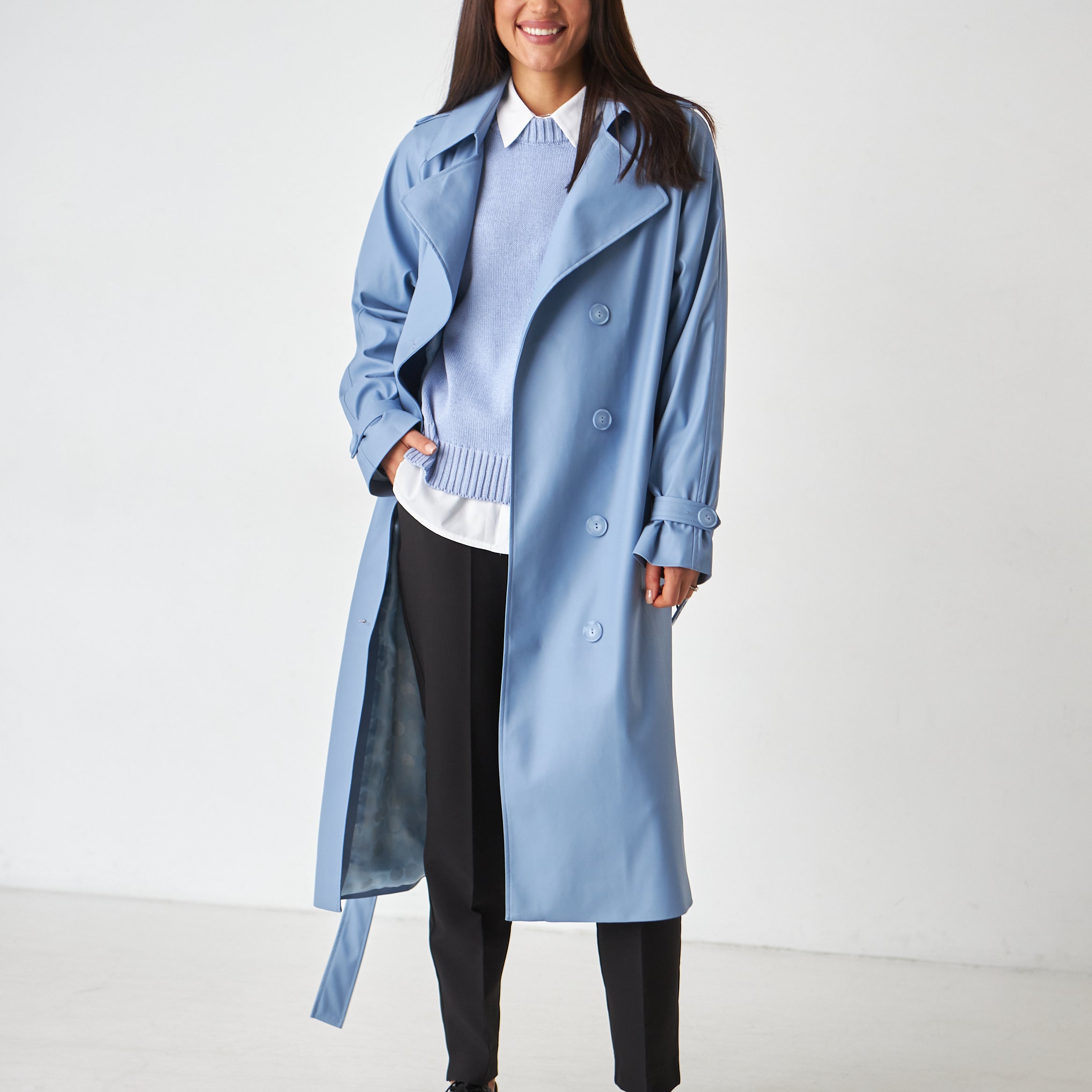 Тренч з шкіри