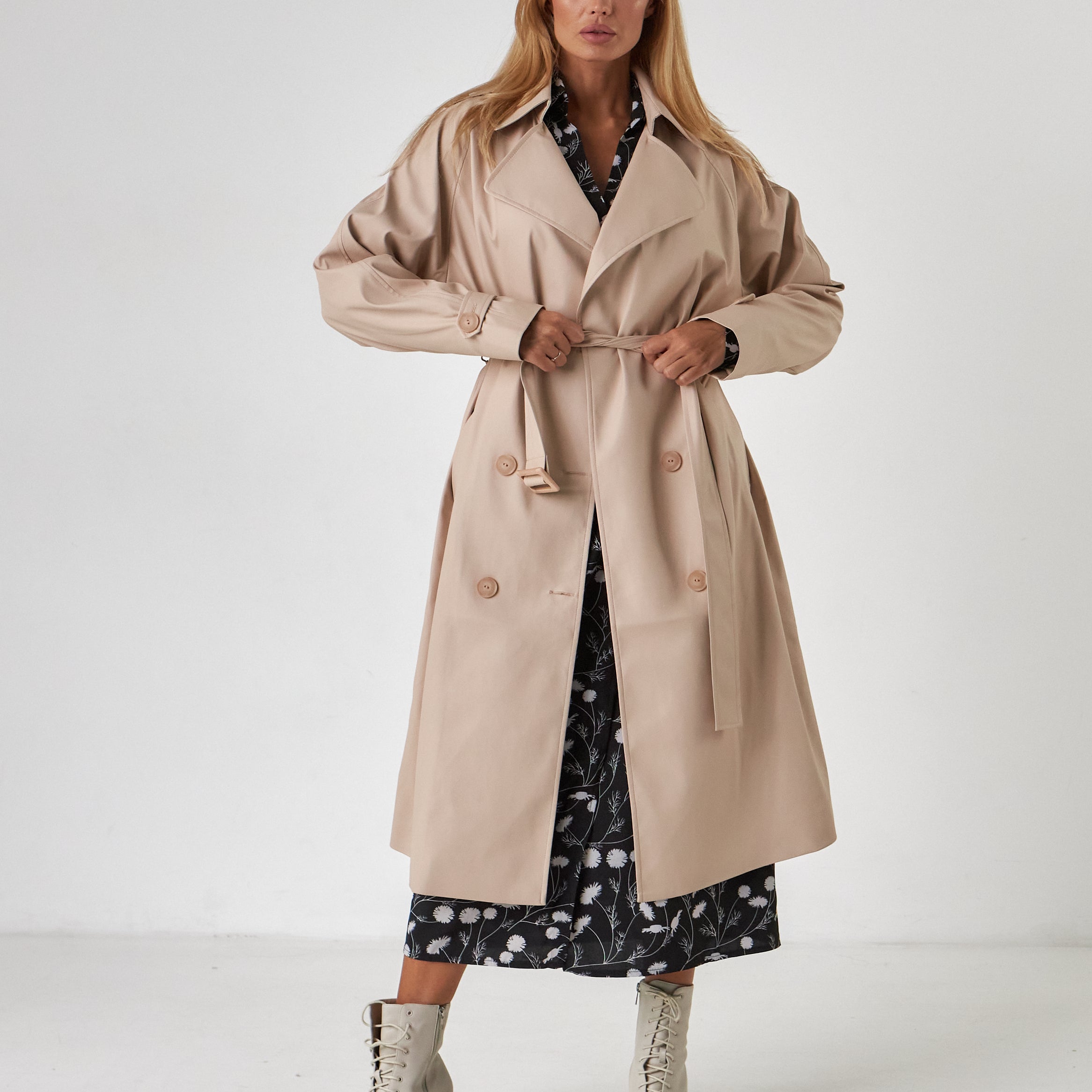 Тренч з шкіри