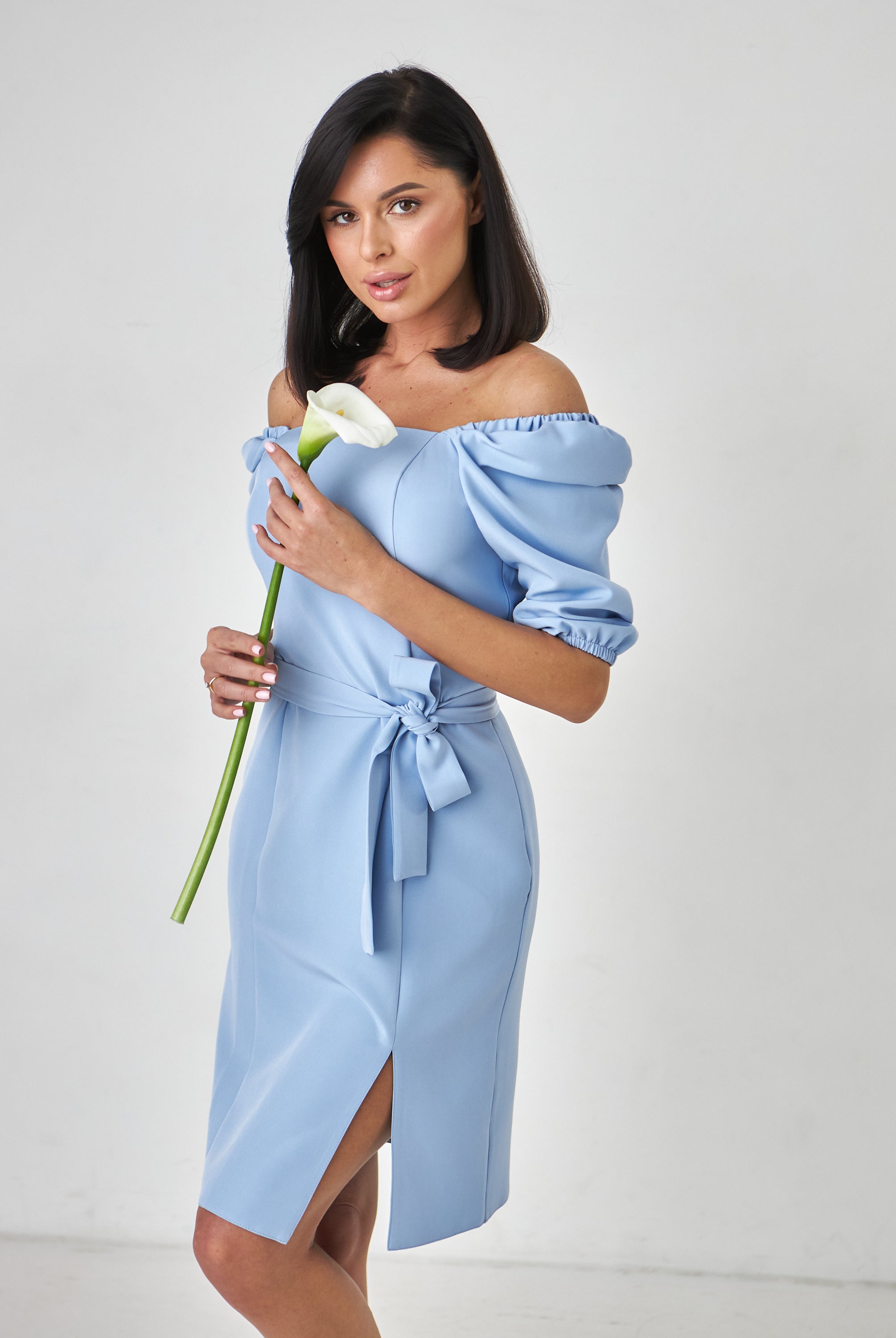 Сукня приталена з квадратним вирізом - Wear Me