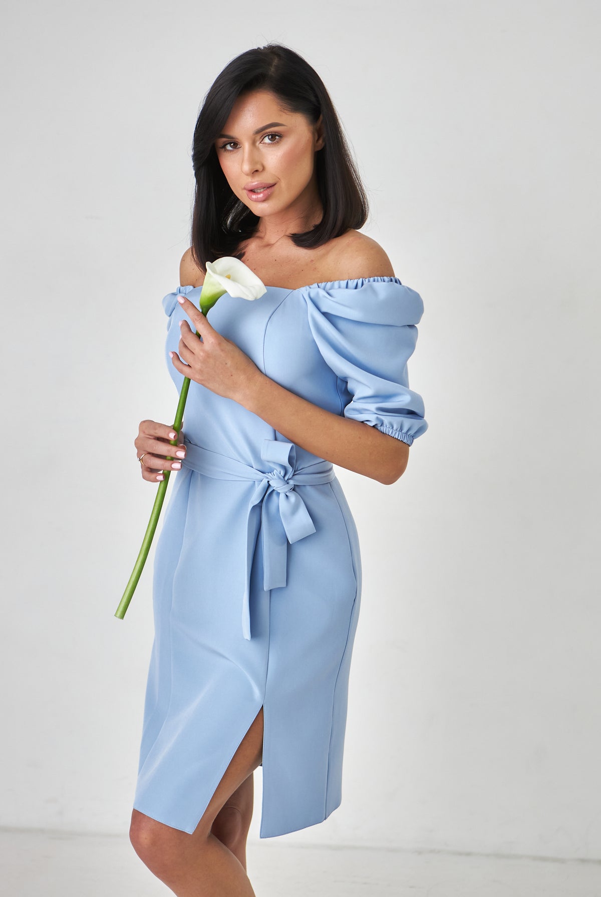 Сукня приталена з квадратним вирізом - Wear Me