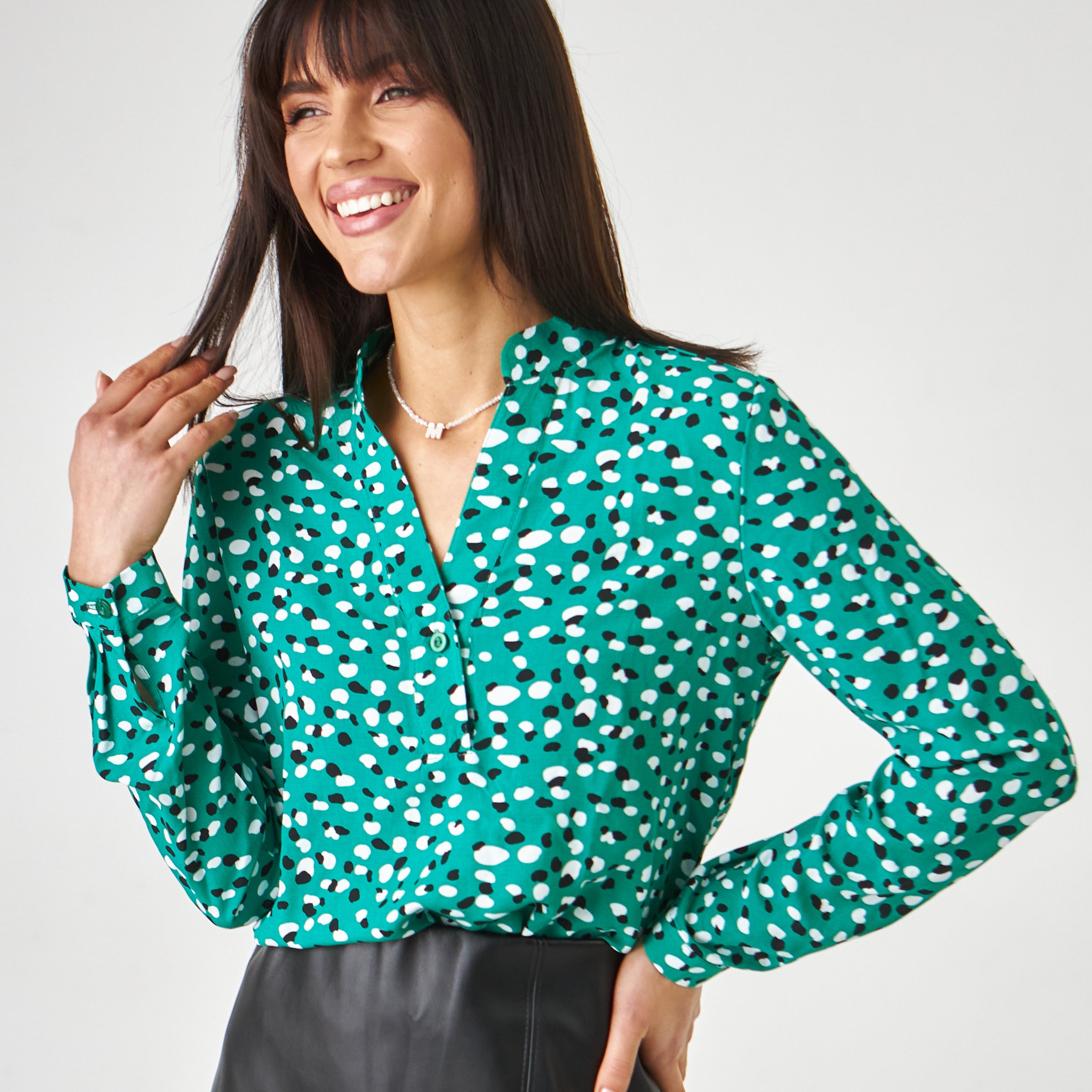 Блуза з планкою та гудзиками - Wear Me