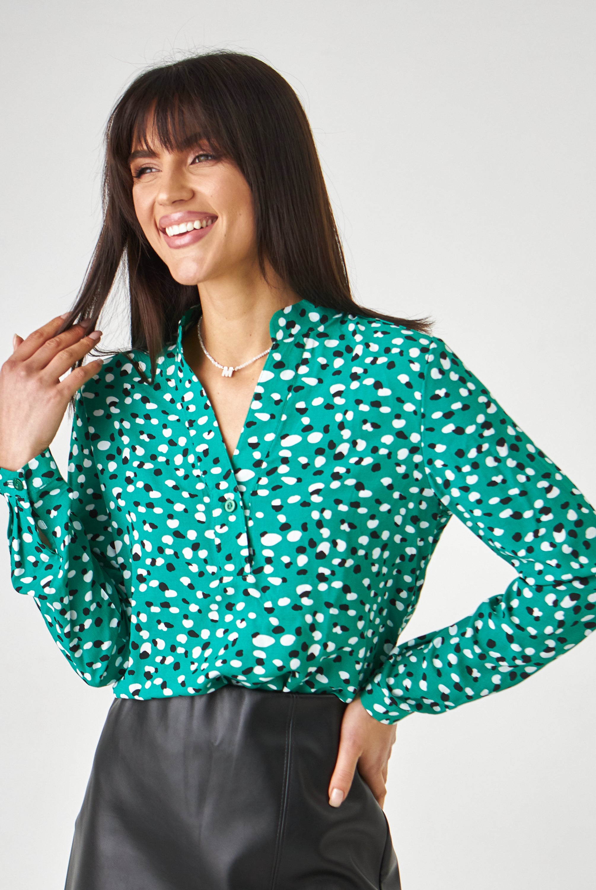 Блуза з планкою та гудзиками - Wear Me