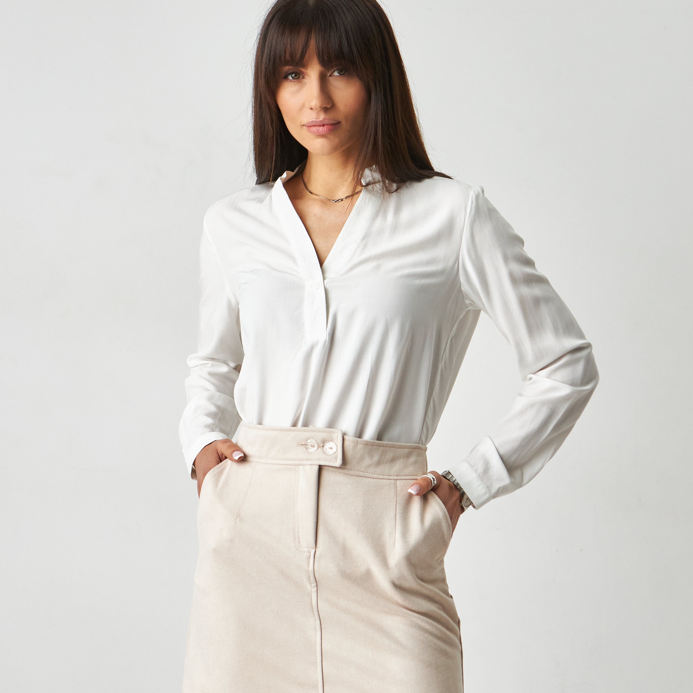 Блуза з планкою та гудзиками - Wear Me