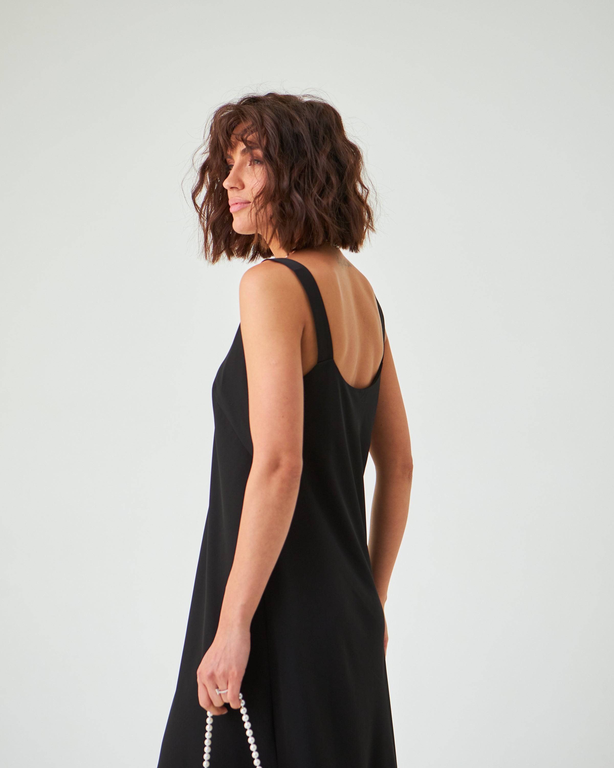 Сукня міді на широких бретелях - Wear Me