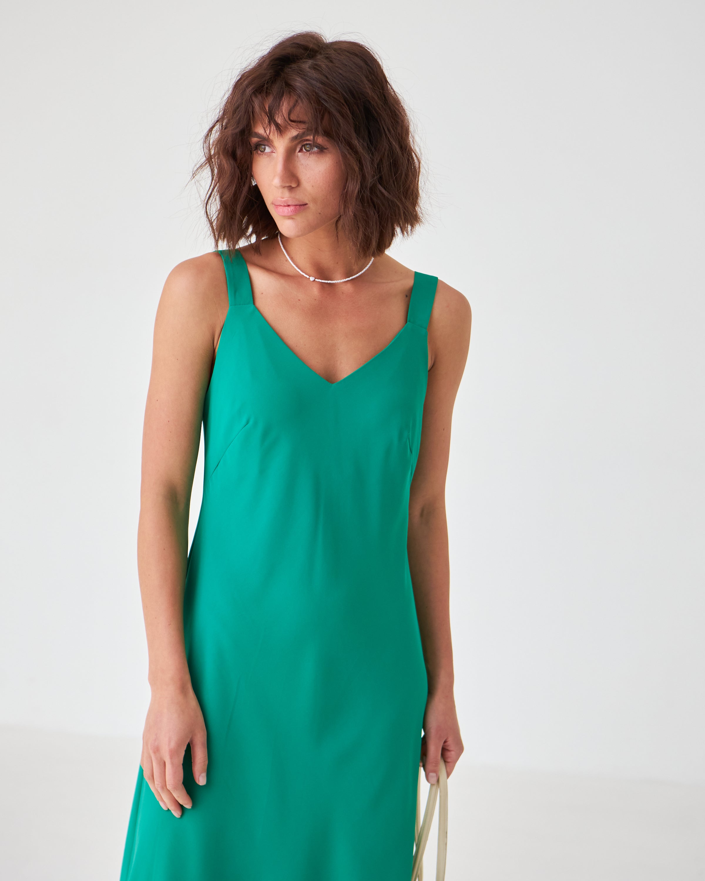 Сукня міді на широких бретелях - Wear Me