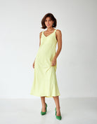 Сукня міді на широких бретелях - Wear Me