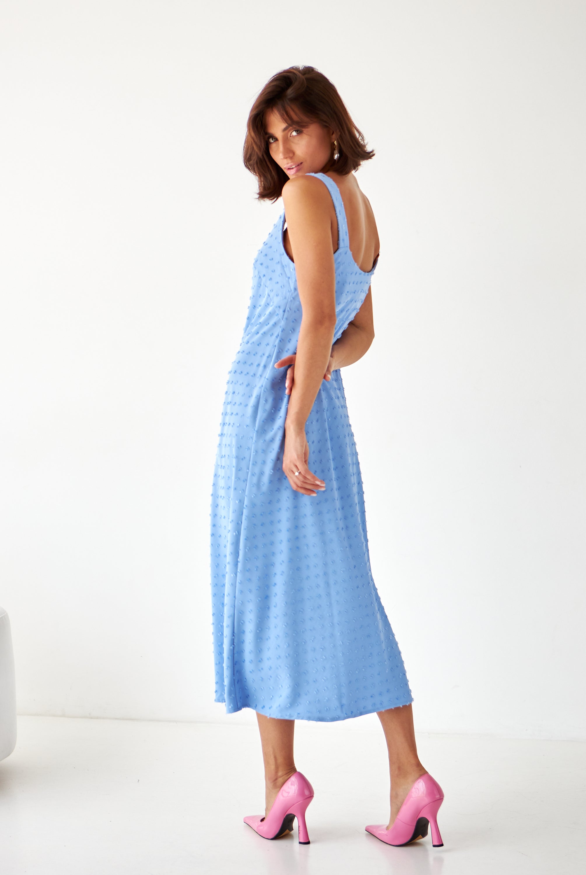 Сукня міді на широких бретелях - Wear Me