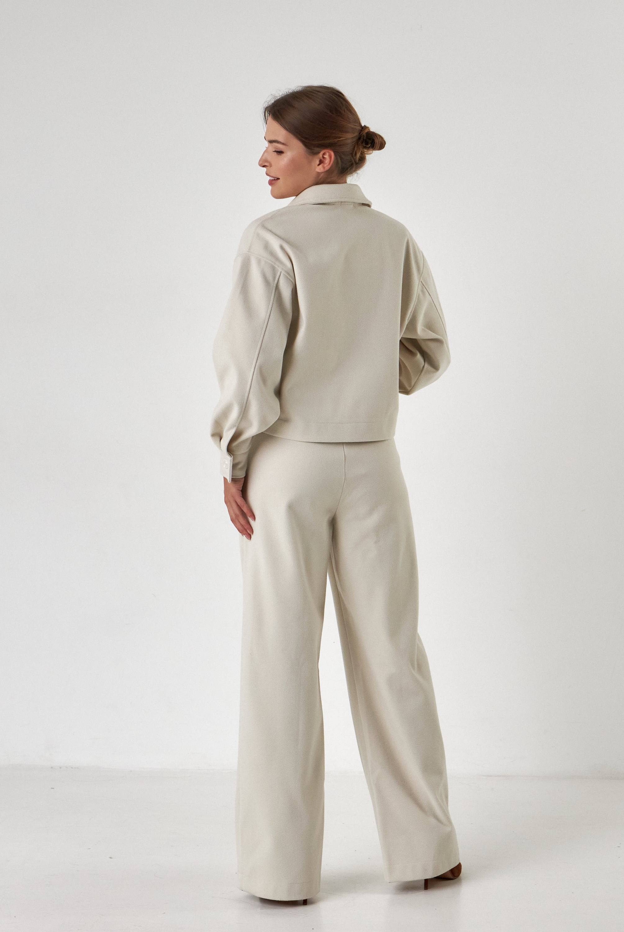 Брюки палацо кежуал з костюмки - Wear Me