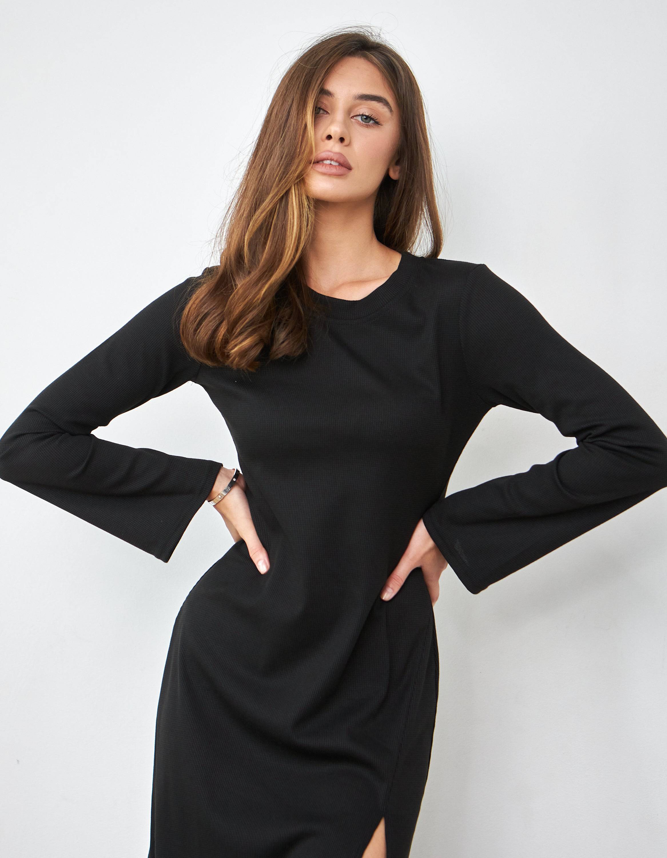 Сукня базова максі з трикотажу - Wear Me