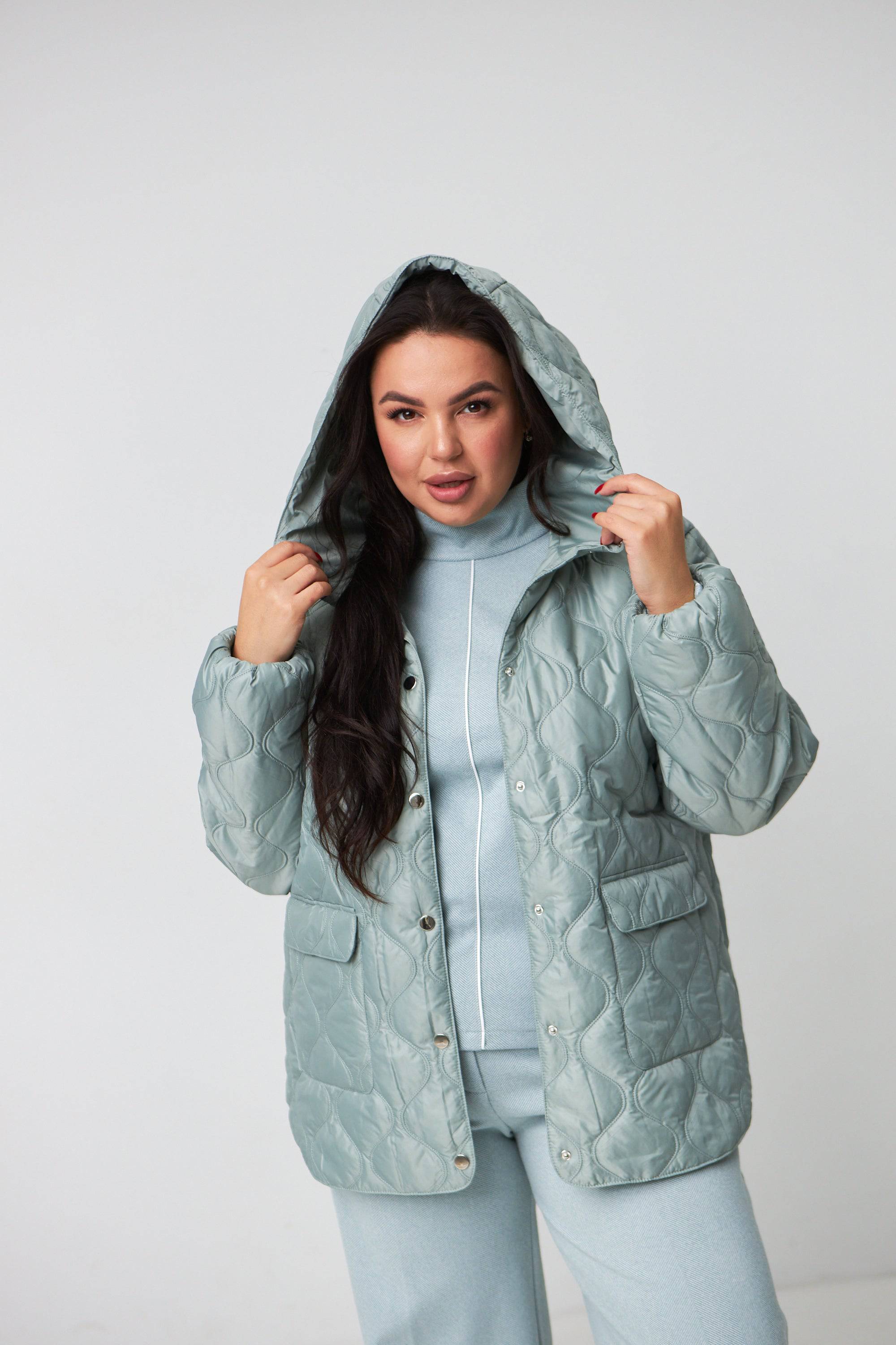 Куртка стьобана на кнопках - Wear Me