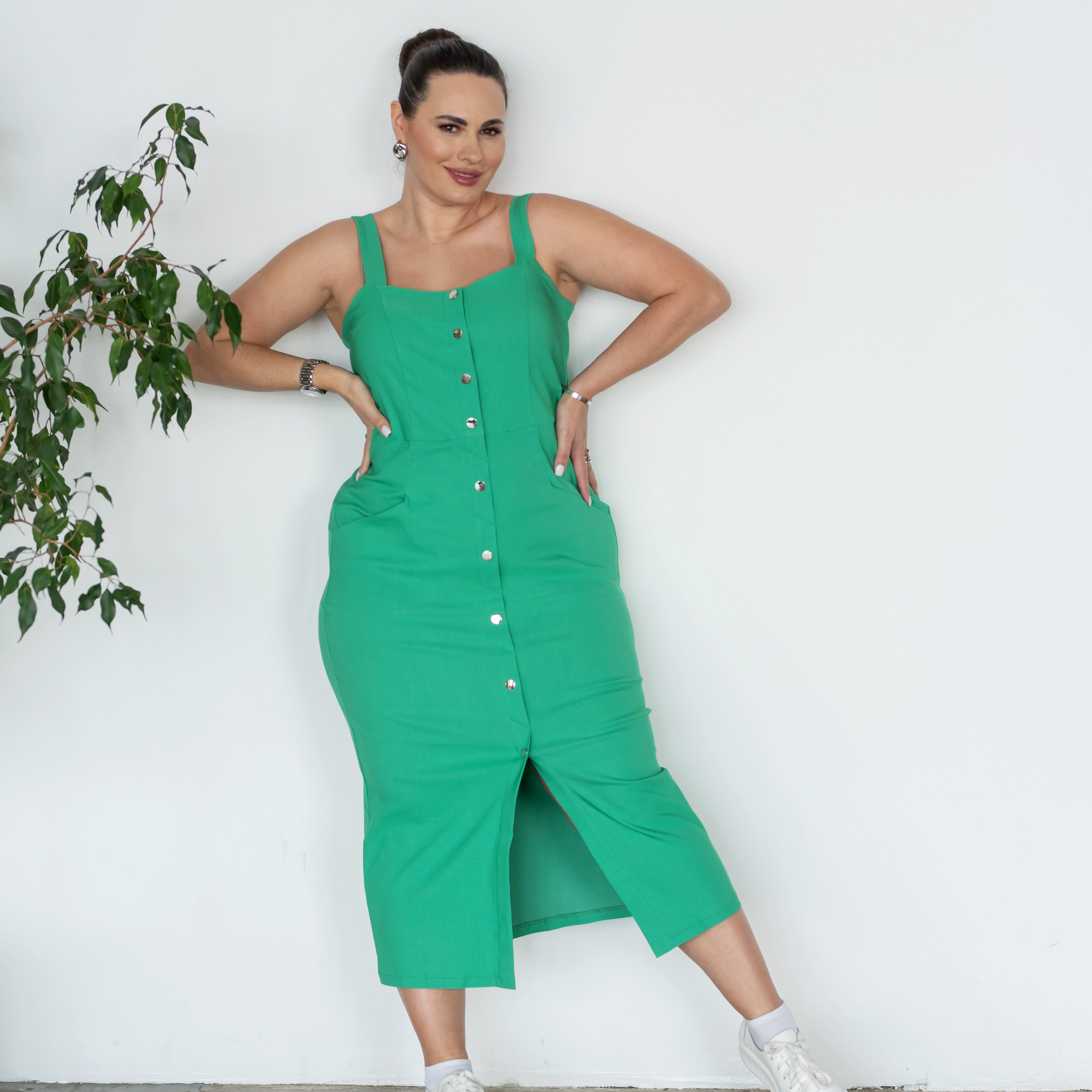 Сарафан на кнопках із джинс бенгаліну