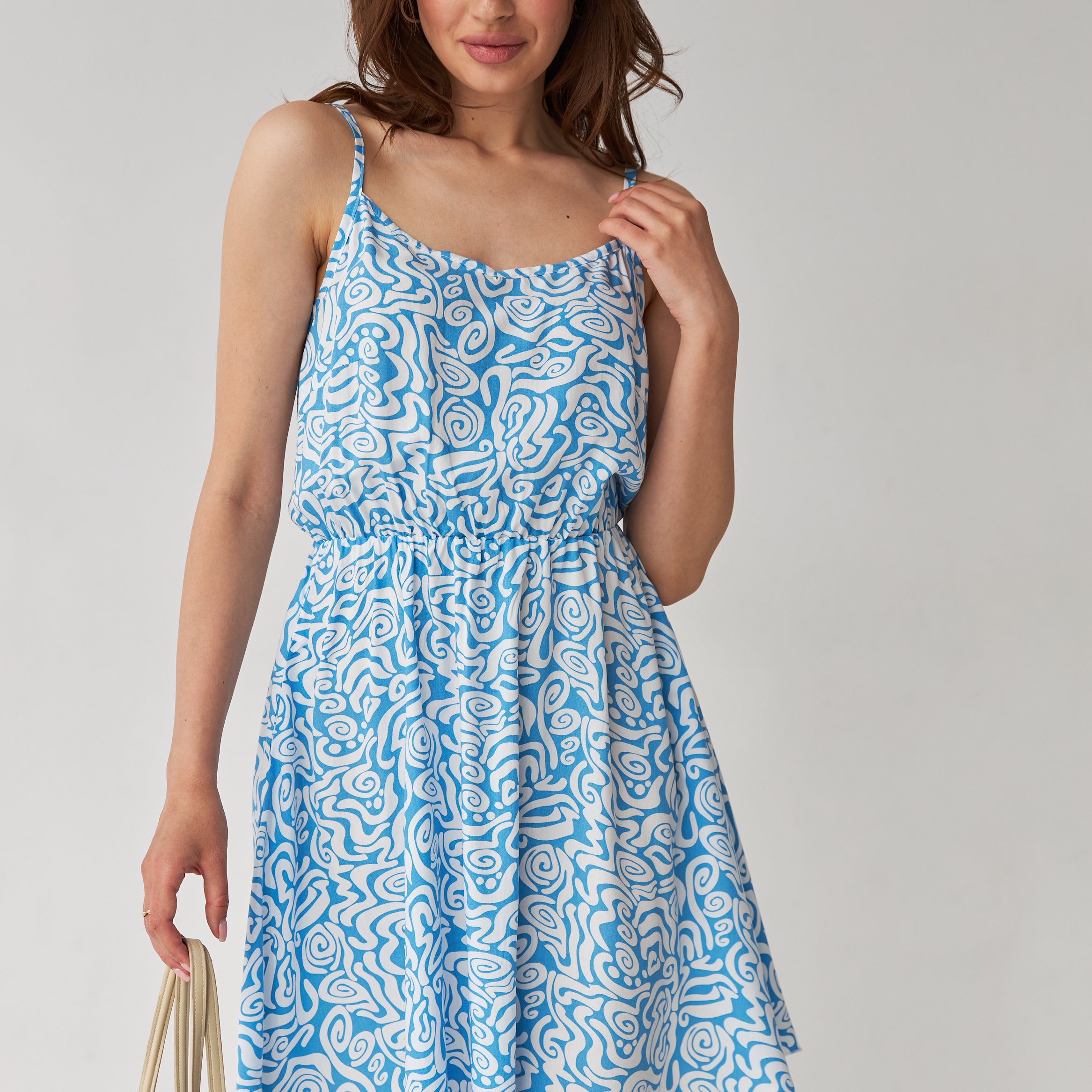 Сарафан міні на тонких бретелях