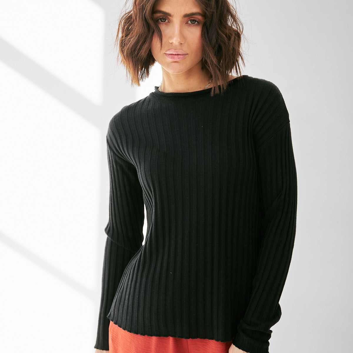 Лонгслів віскоза рубчик