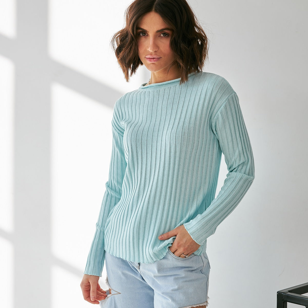 Лонгслів віскоза рубчик