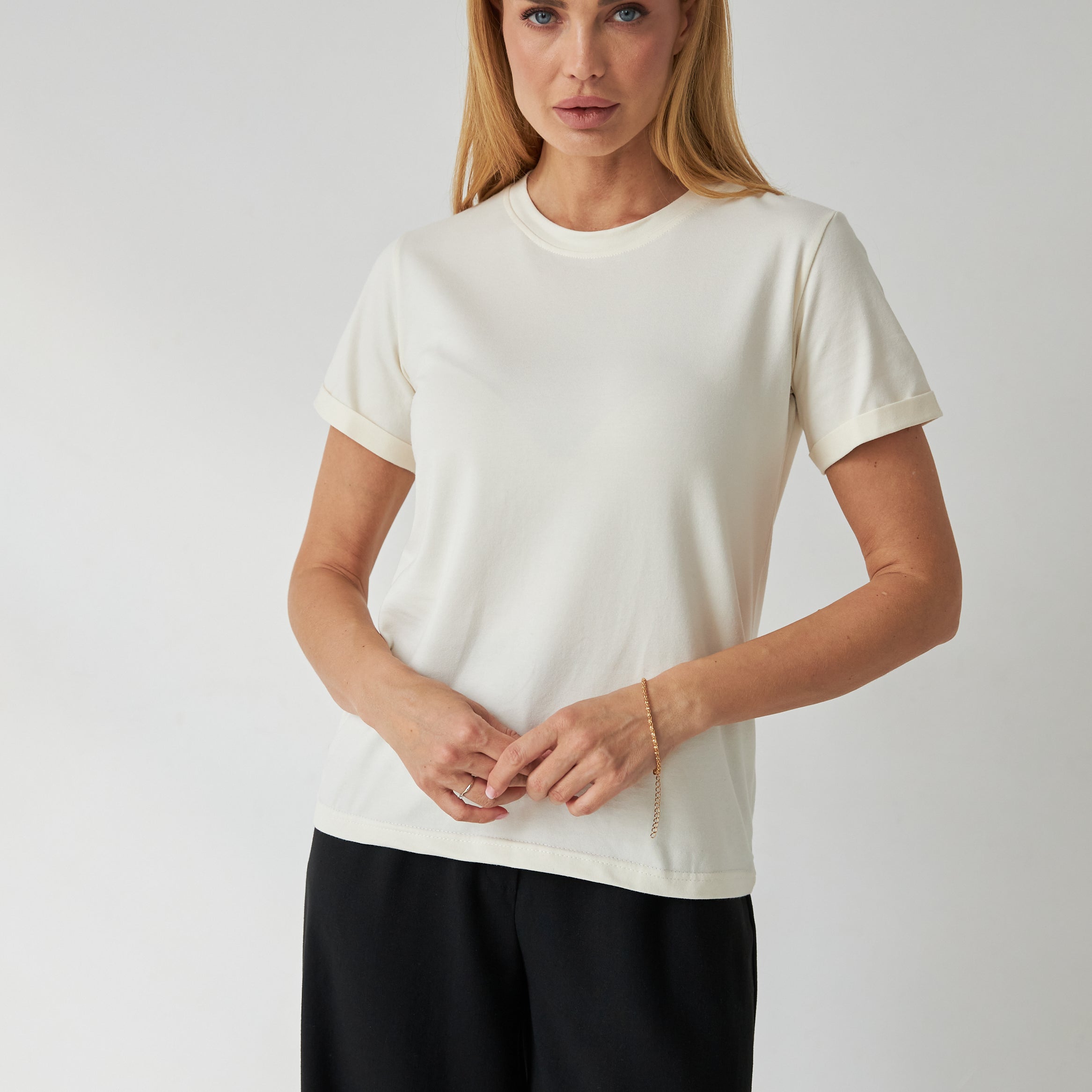 Футболка база з манжетами