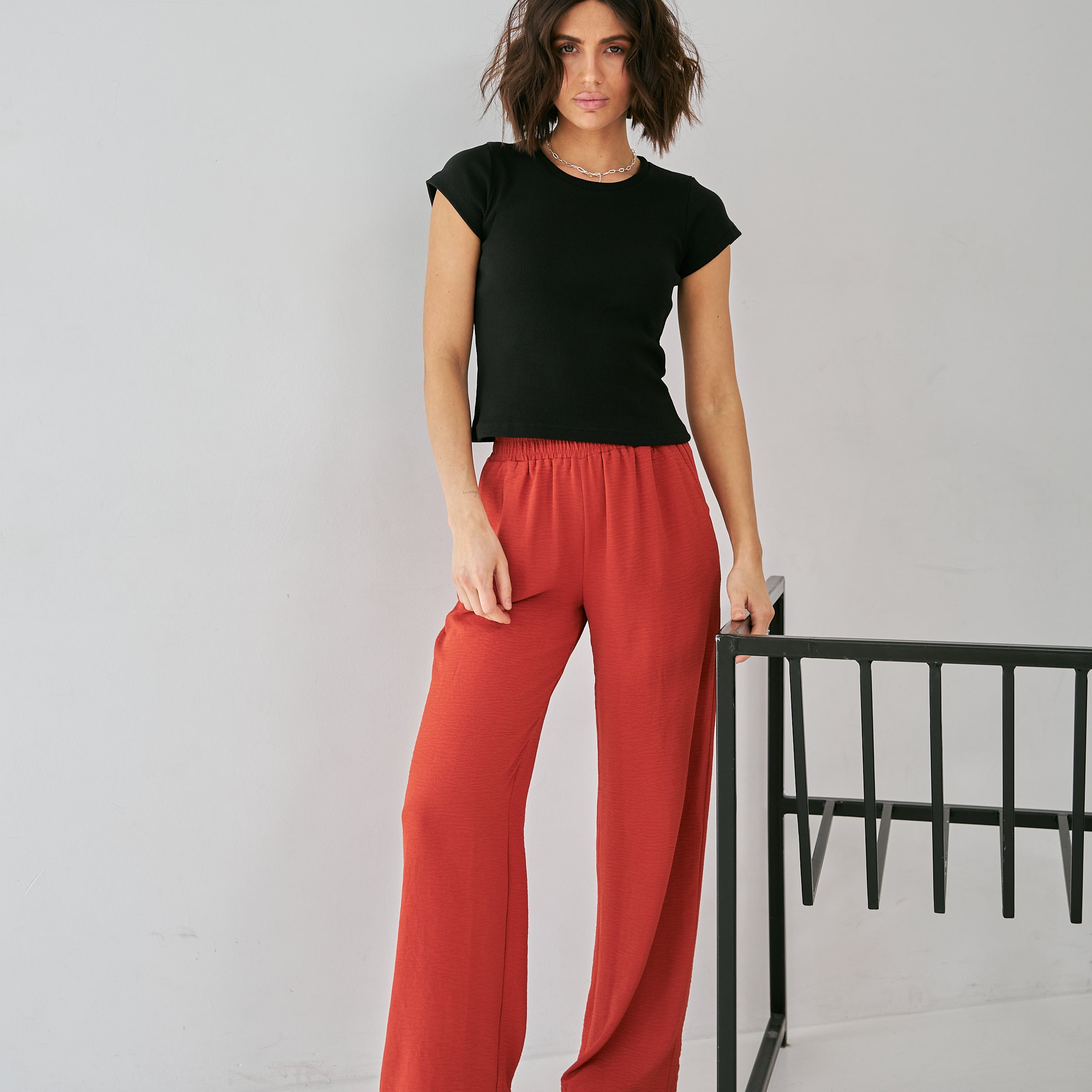 Футболка рубчик з коротким рукавом