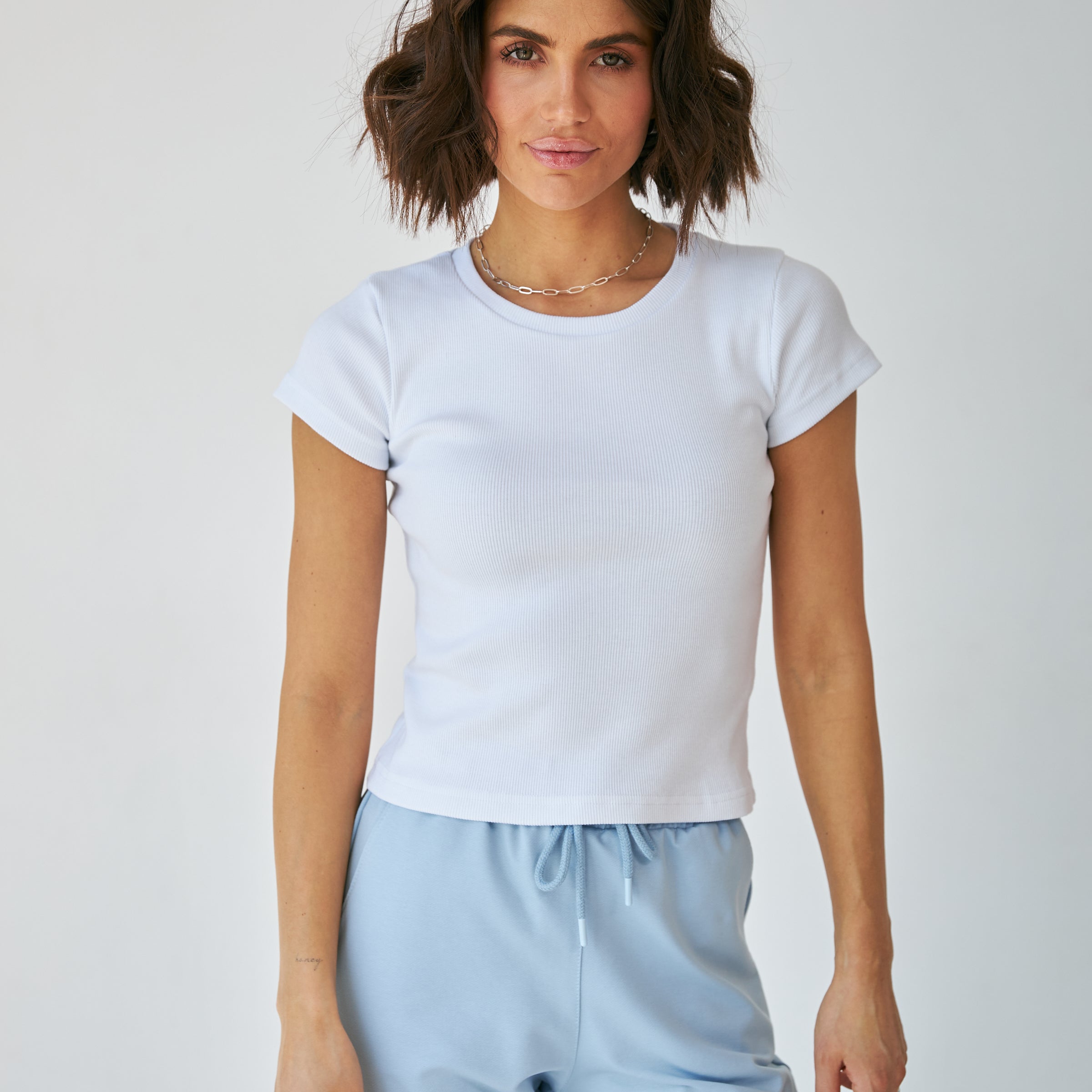 Футболка рубчик з коротким рукавом