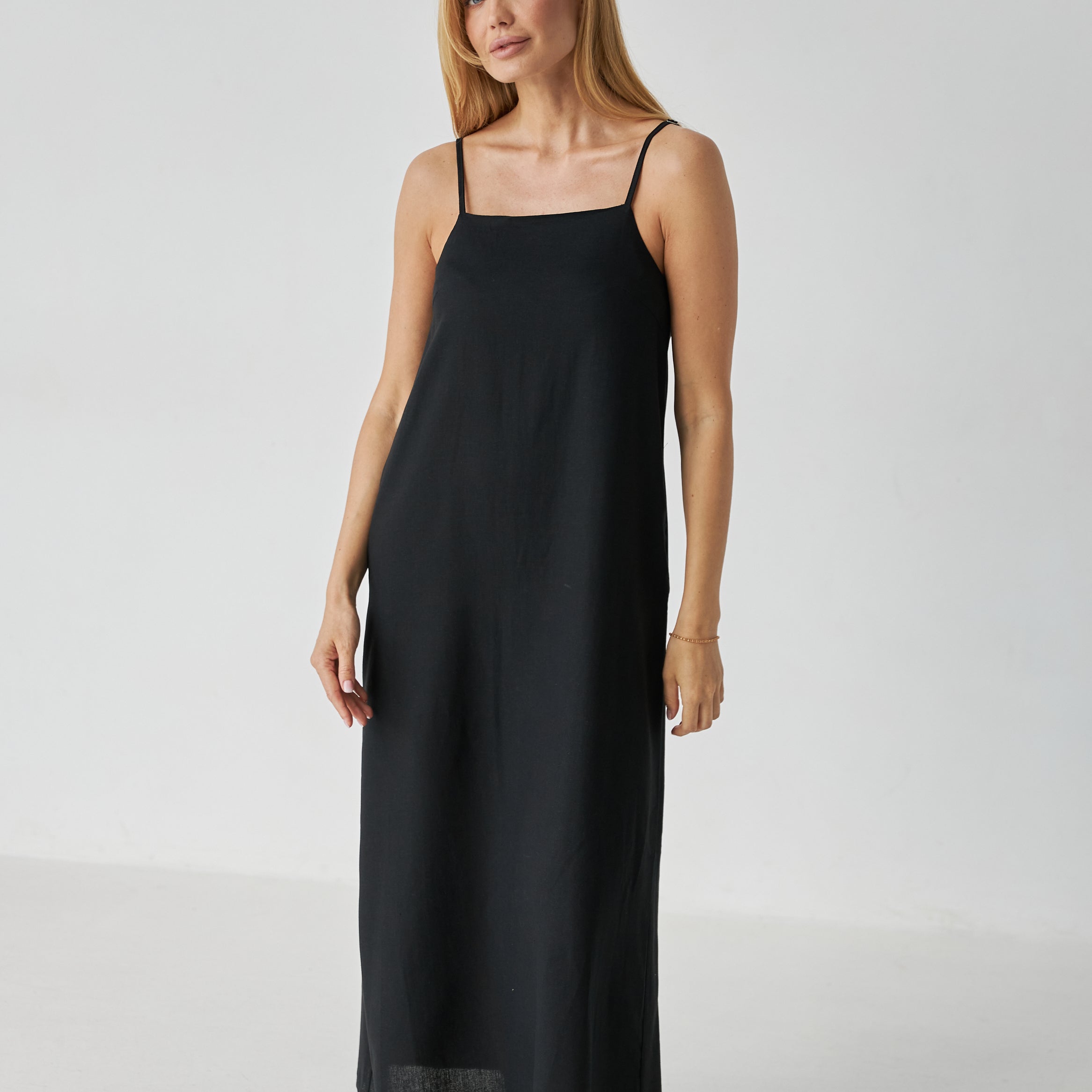 Сарафан максі льон