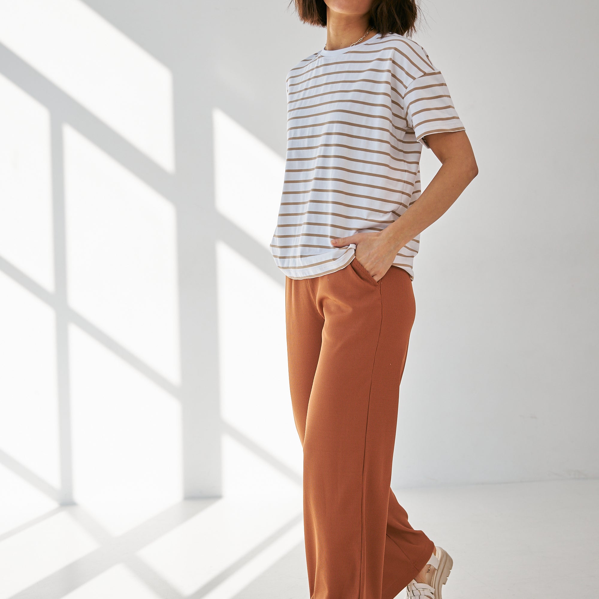 Футболка вільна смужка