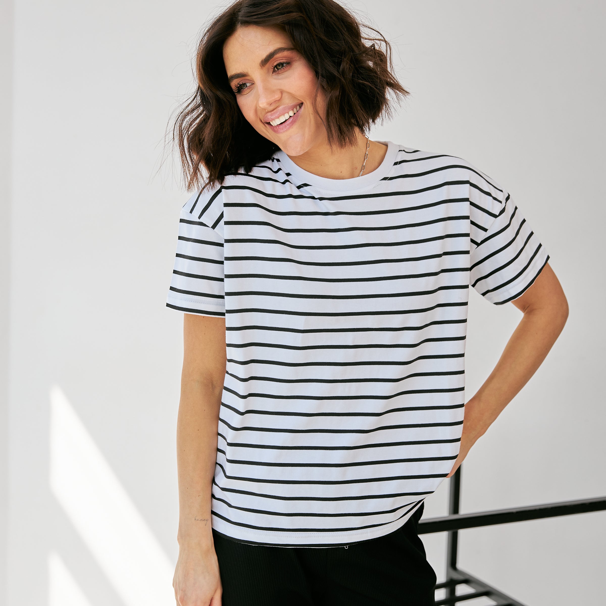 Футболка вільна смужка