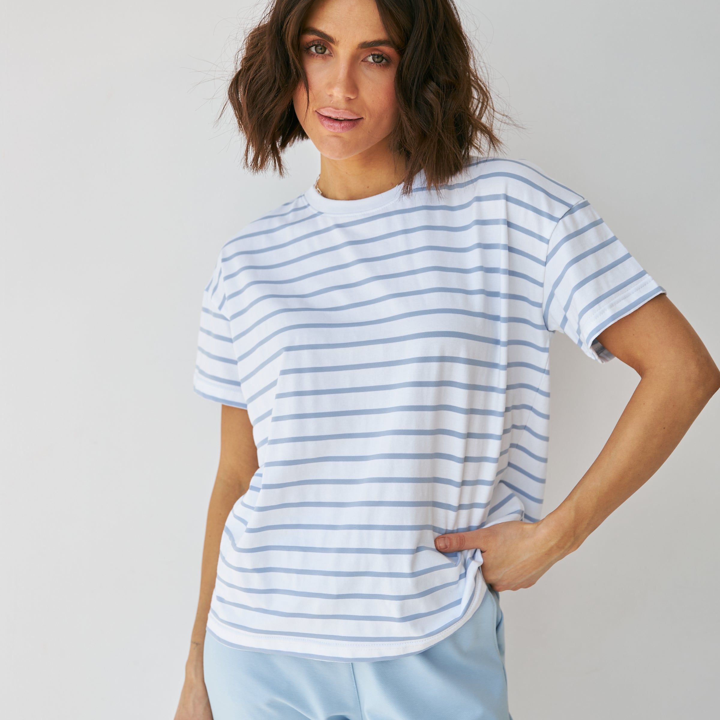 Футболка вільна смужка