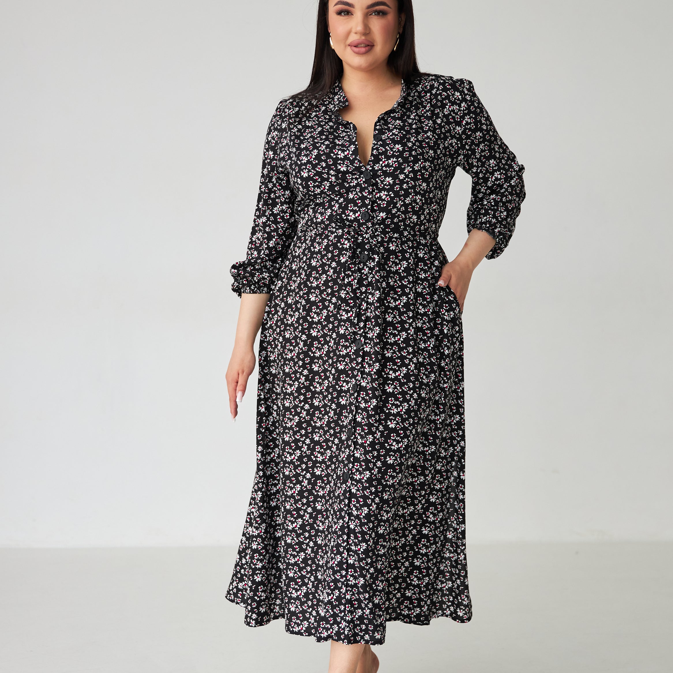 Сукня максі з поясом