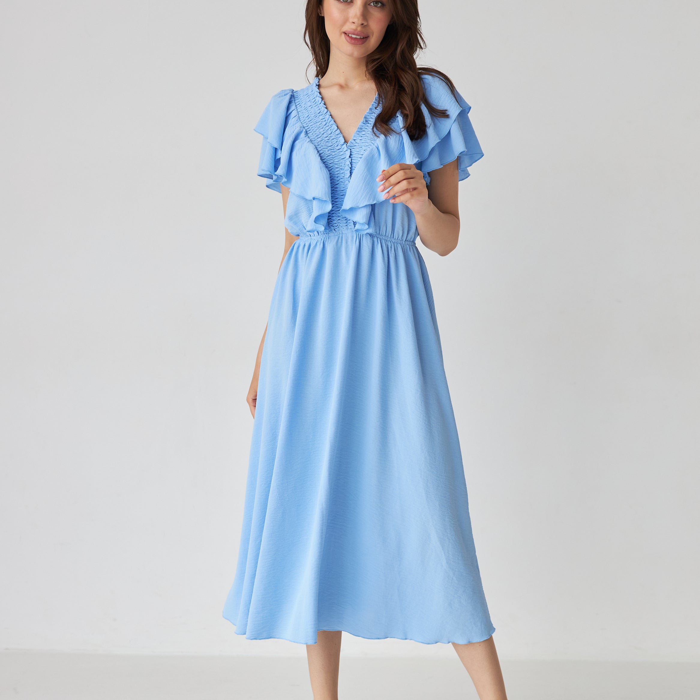 Сукня з резинкою по планці