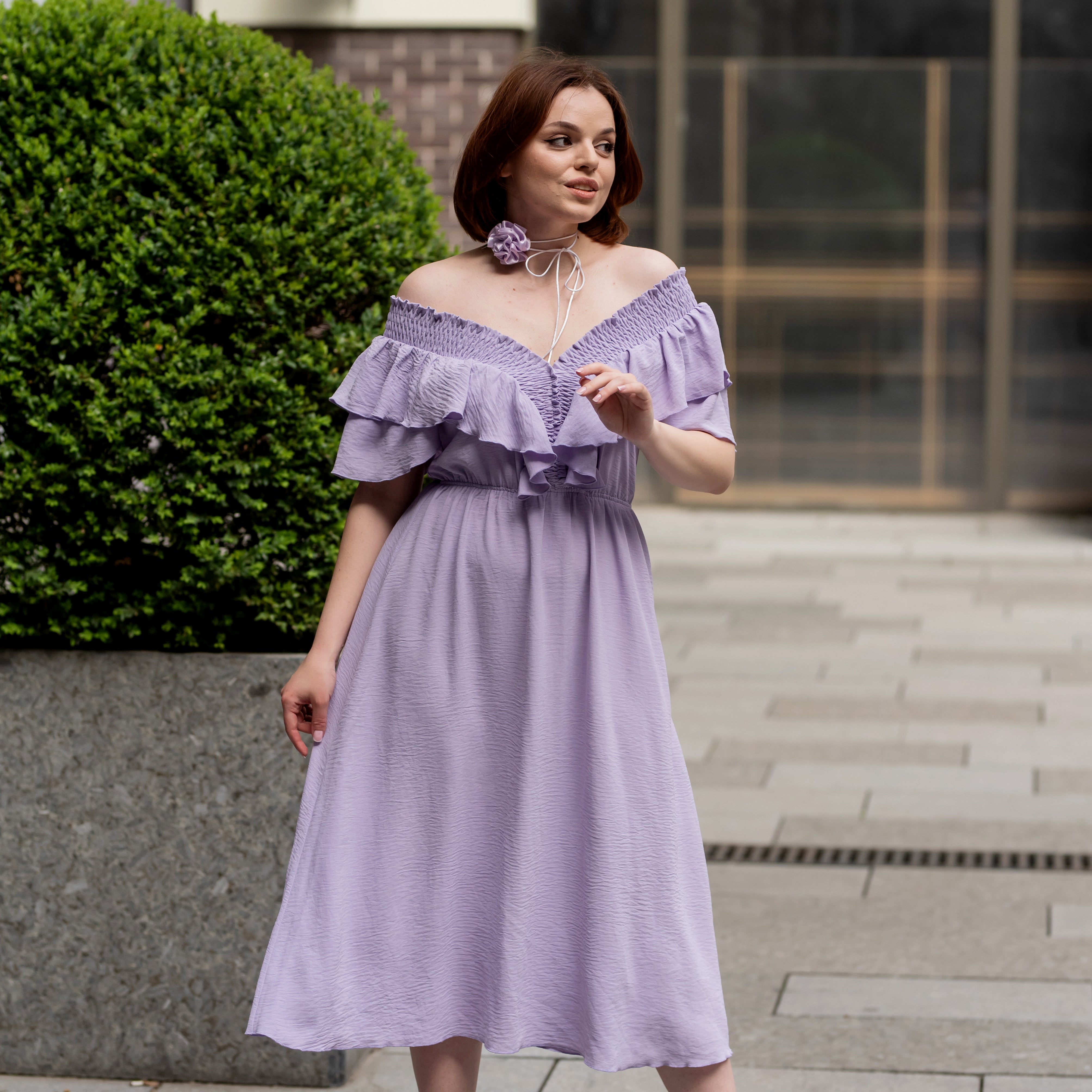 Сукня з резинкою по планці