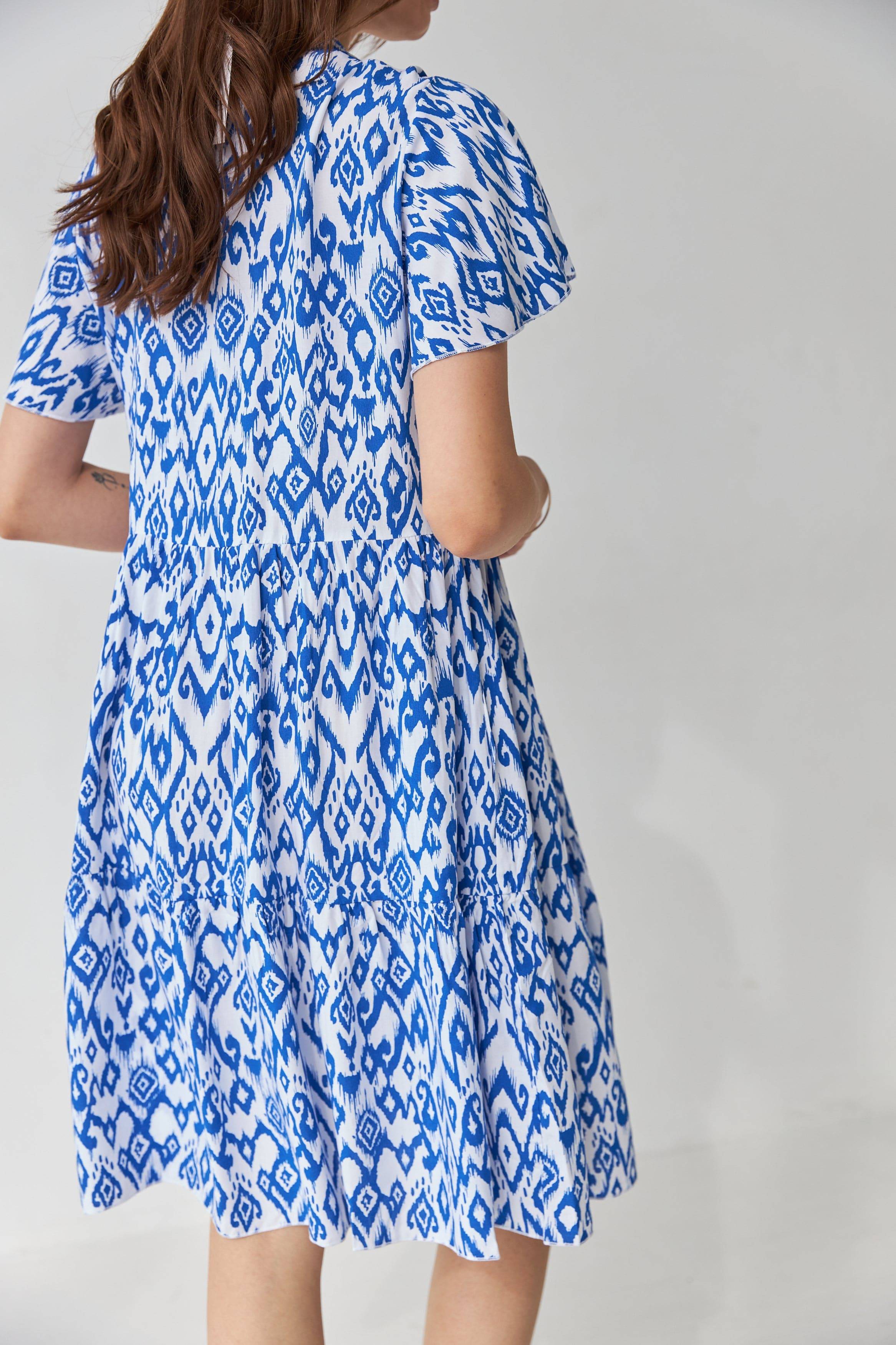 Сукня подовжена двоярусна з V вирізом - Wear Me