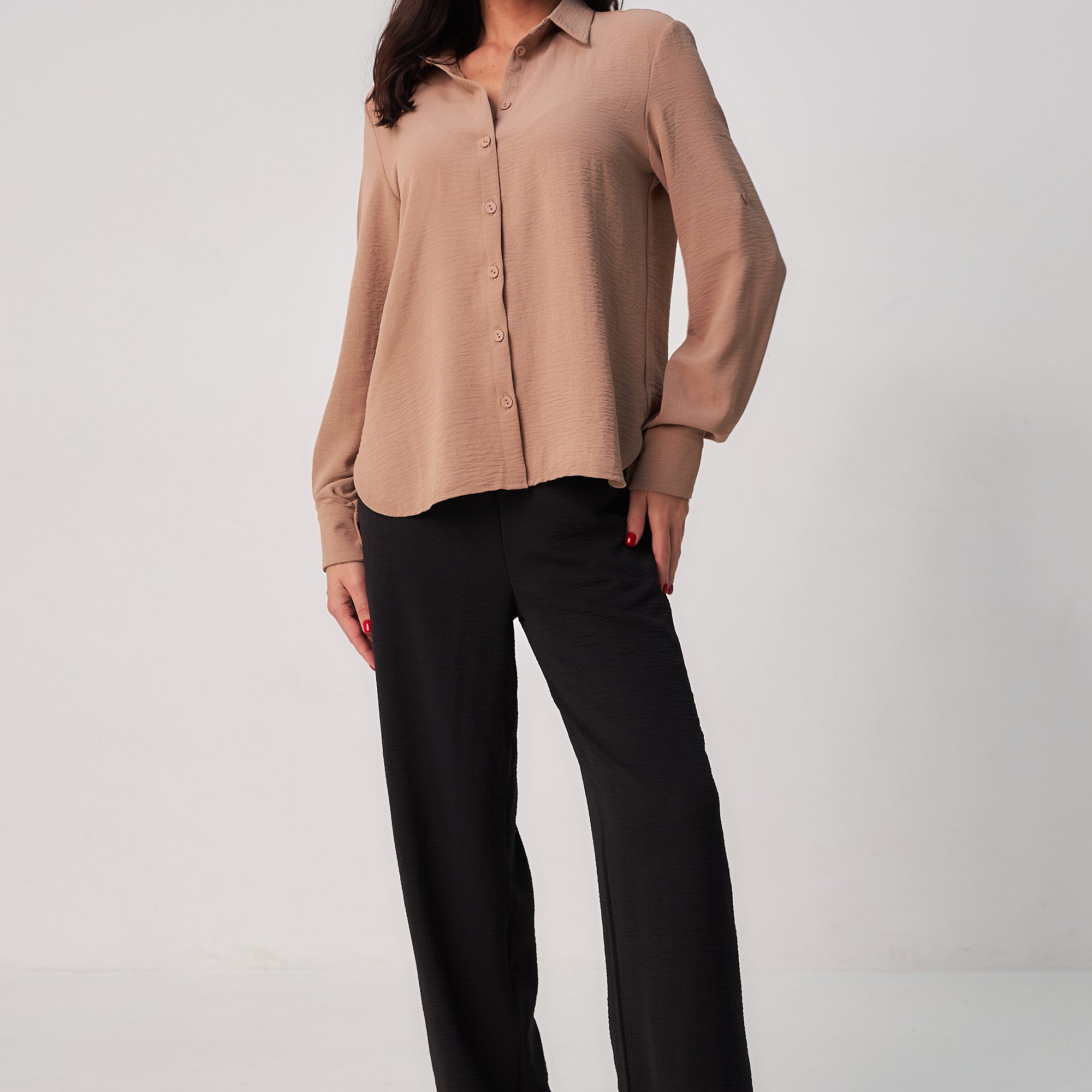 Сорочка вільна з крепу