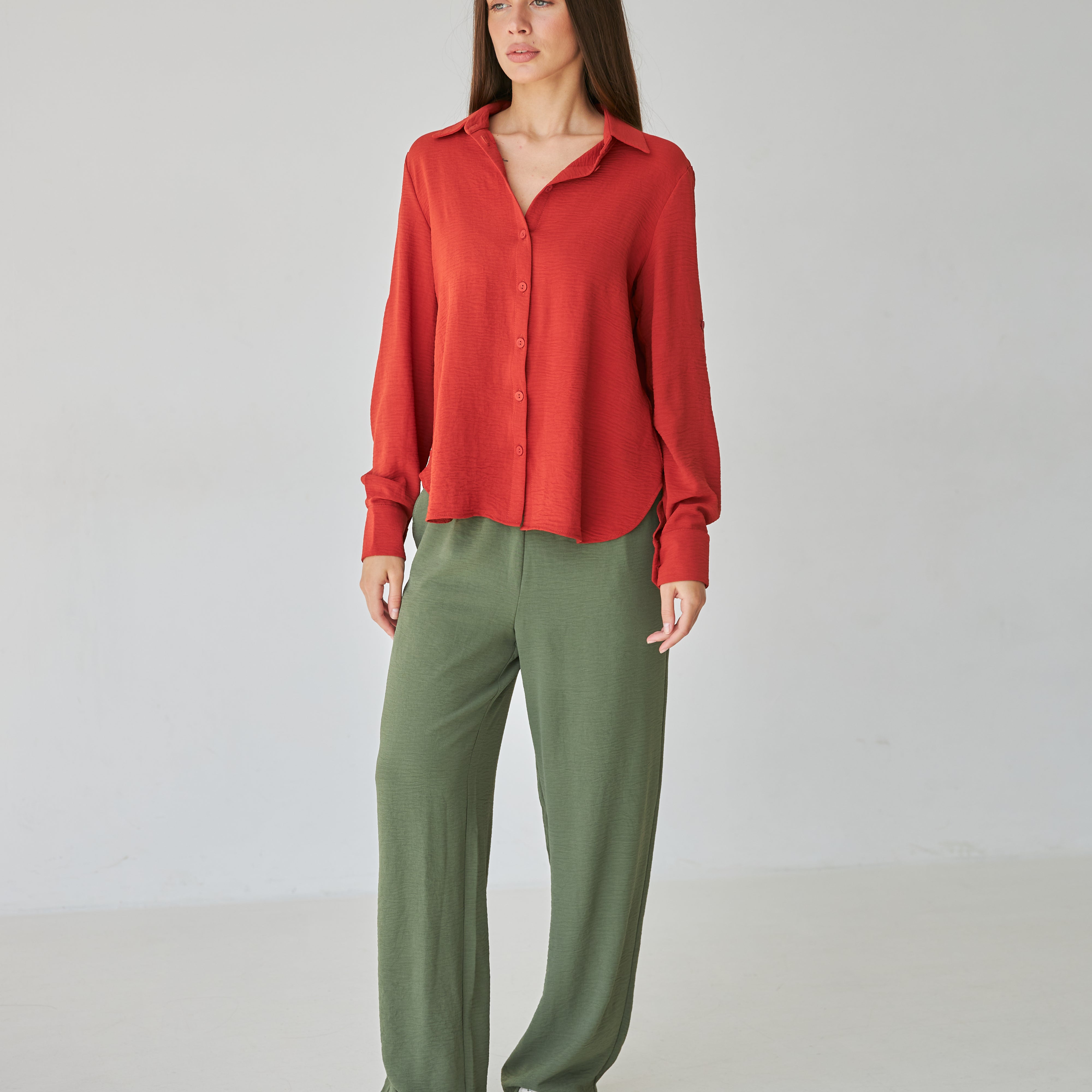 Сорочка вільна з крепу