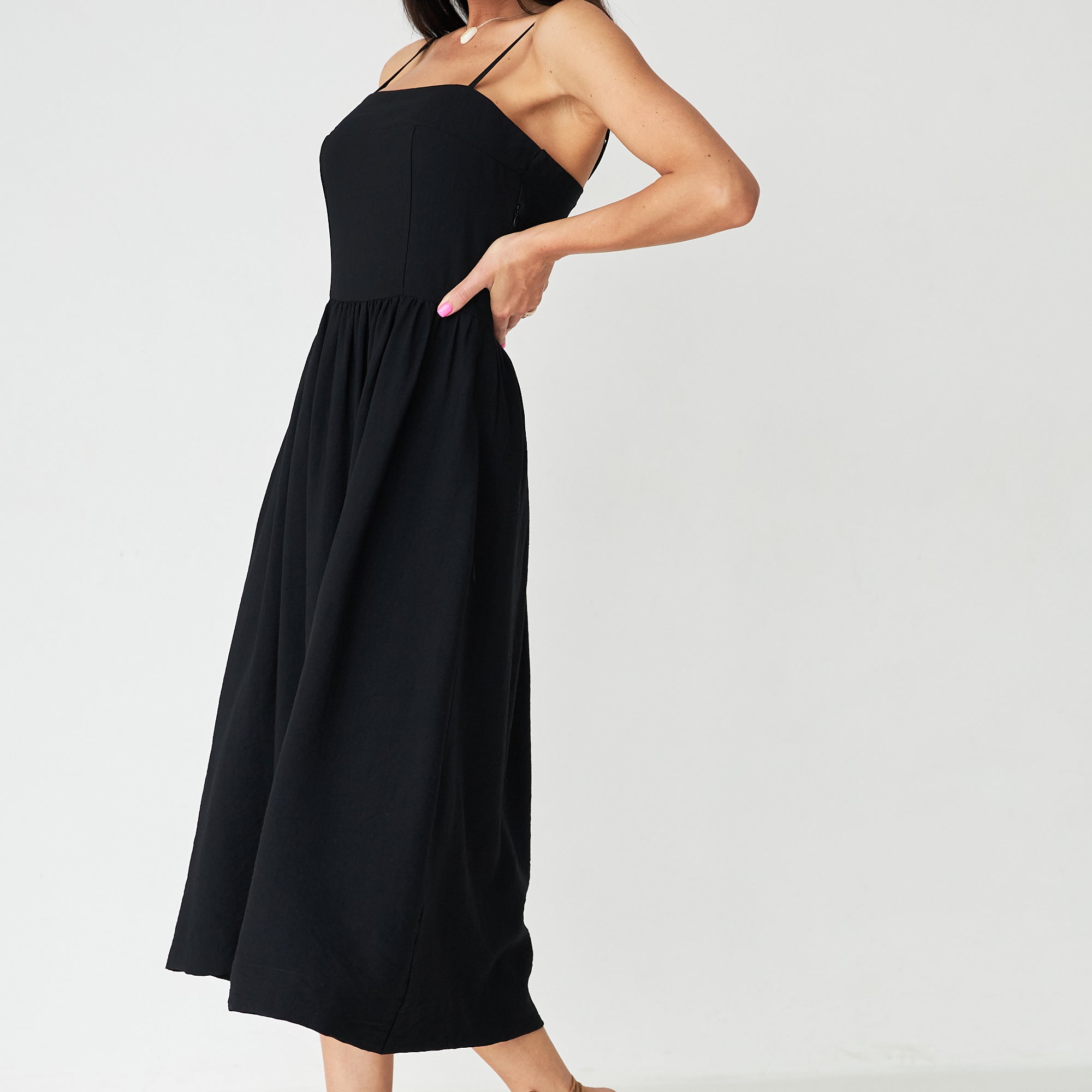 Сарафан бохо з льон-жатка