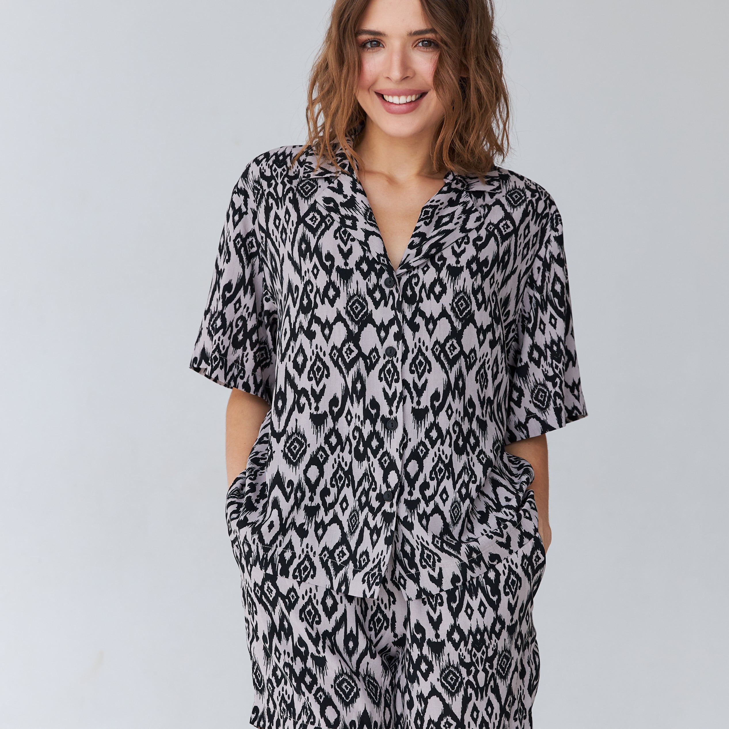 Сорочка  штапель принт