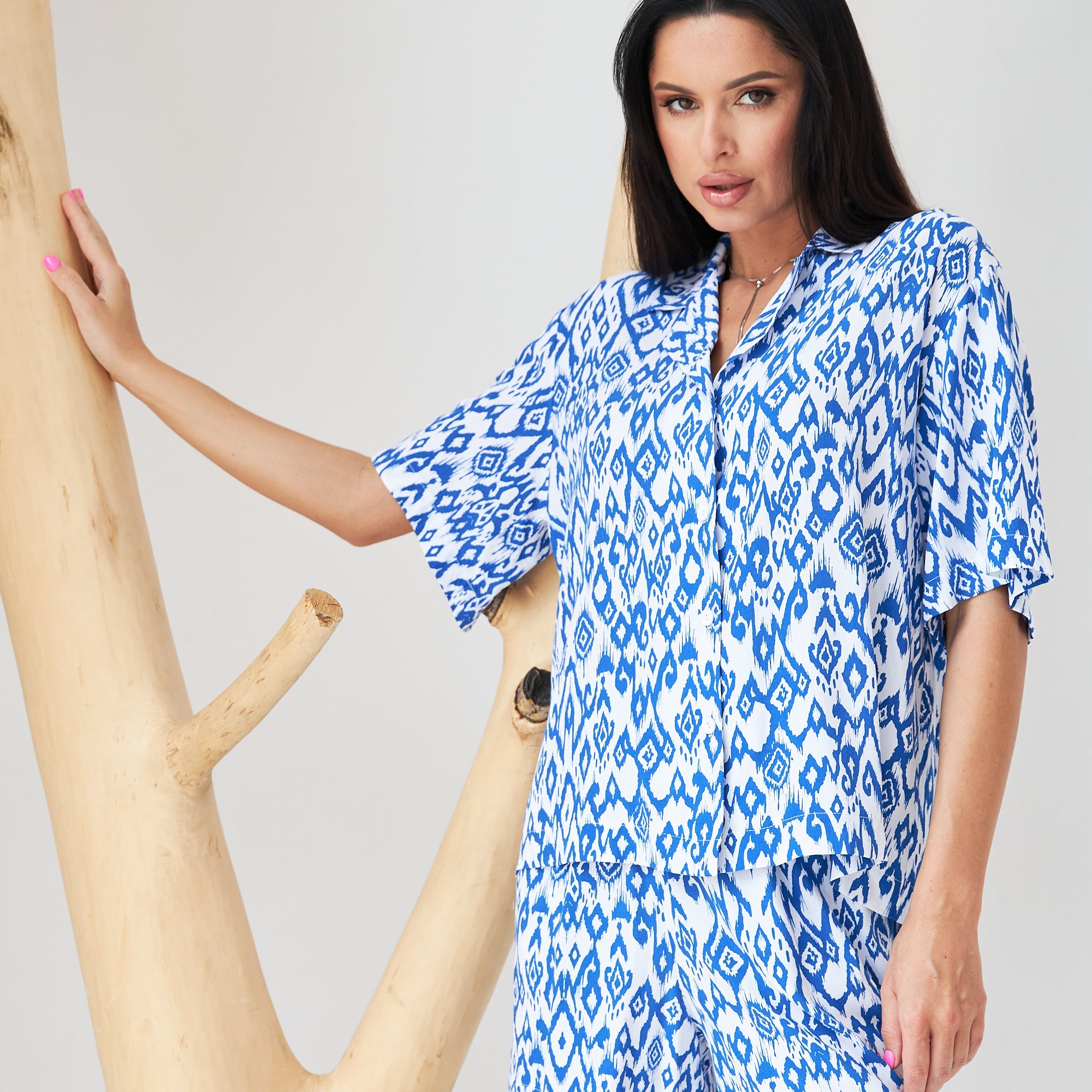 Сорочка  штапель принт