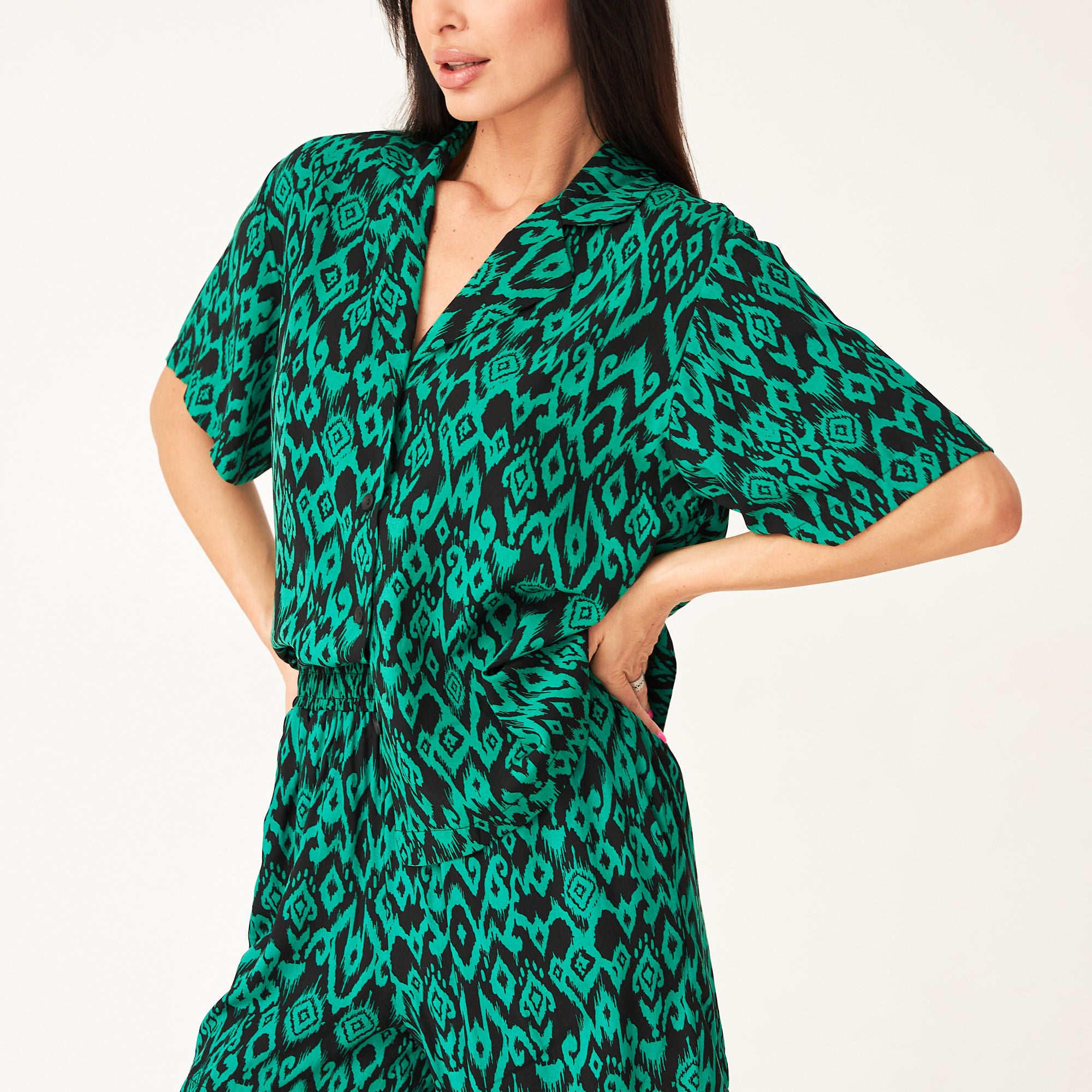 Сорочка  штапель принт