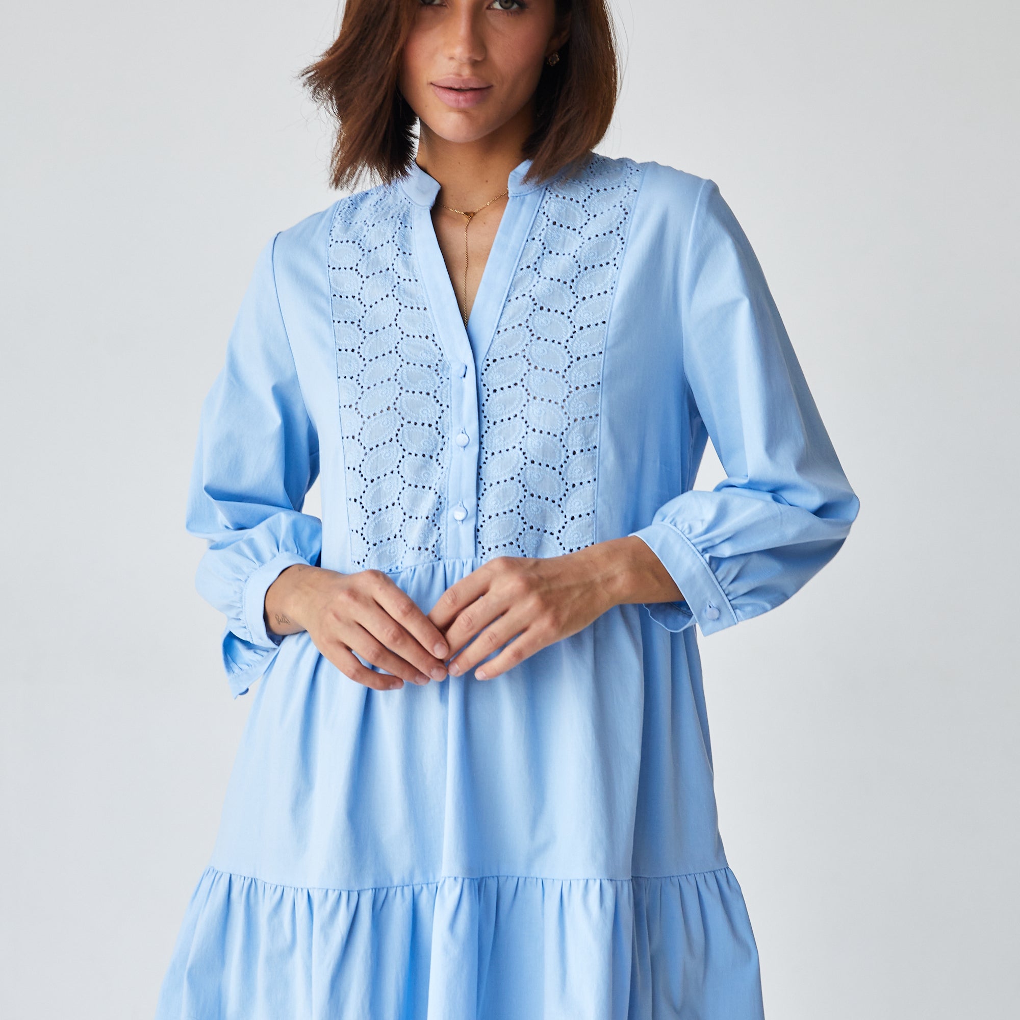 Сукня двоярусна з прошвою