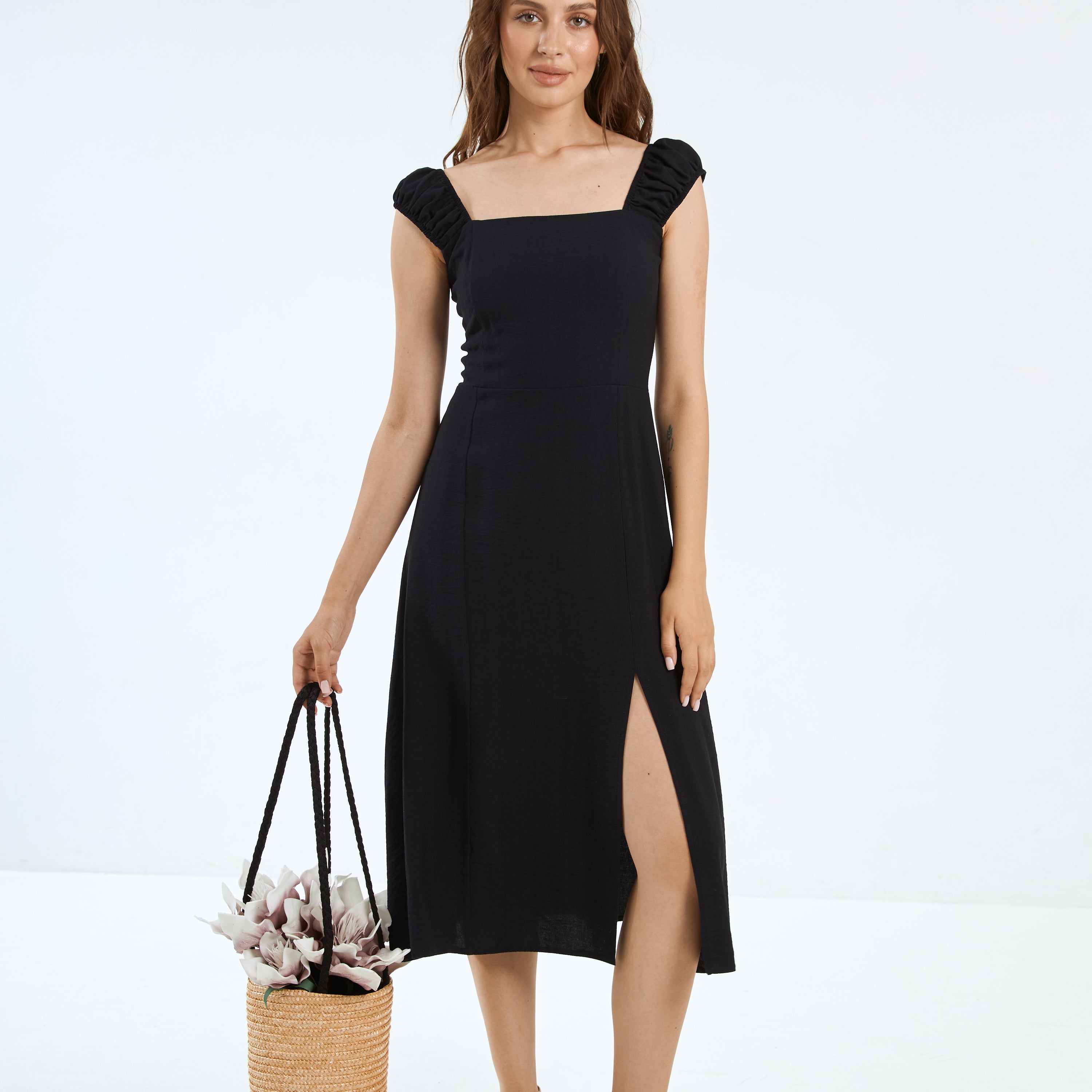 Сарафан з льону і відкритою спиною