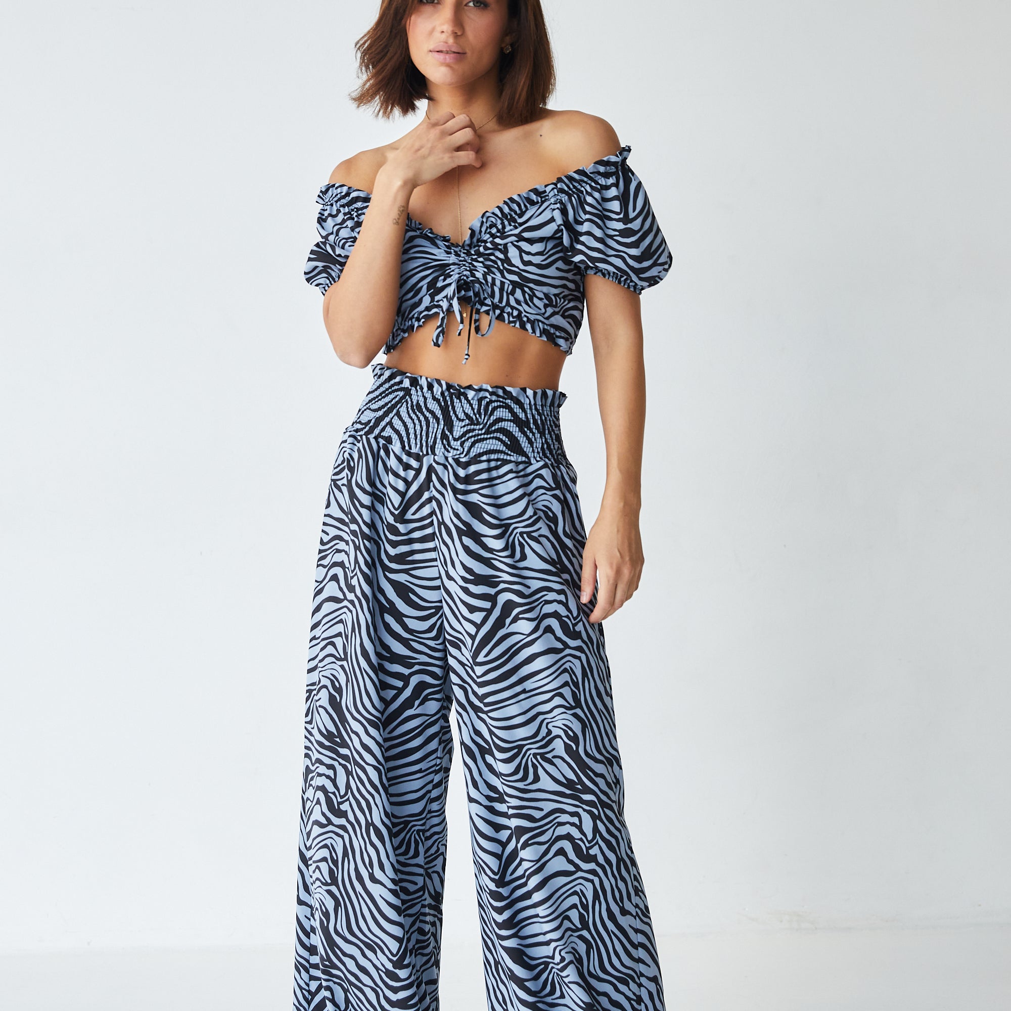 Брюки з високою резинкою